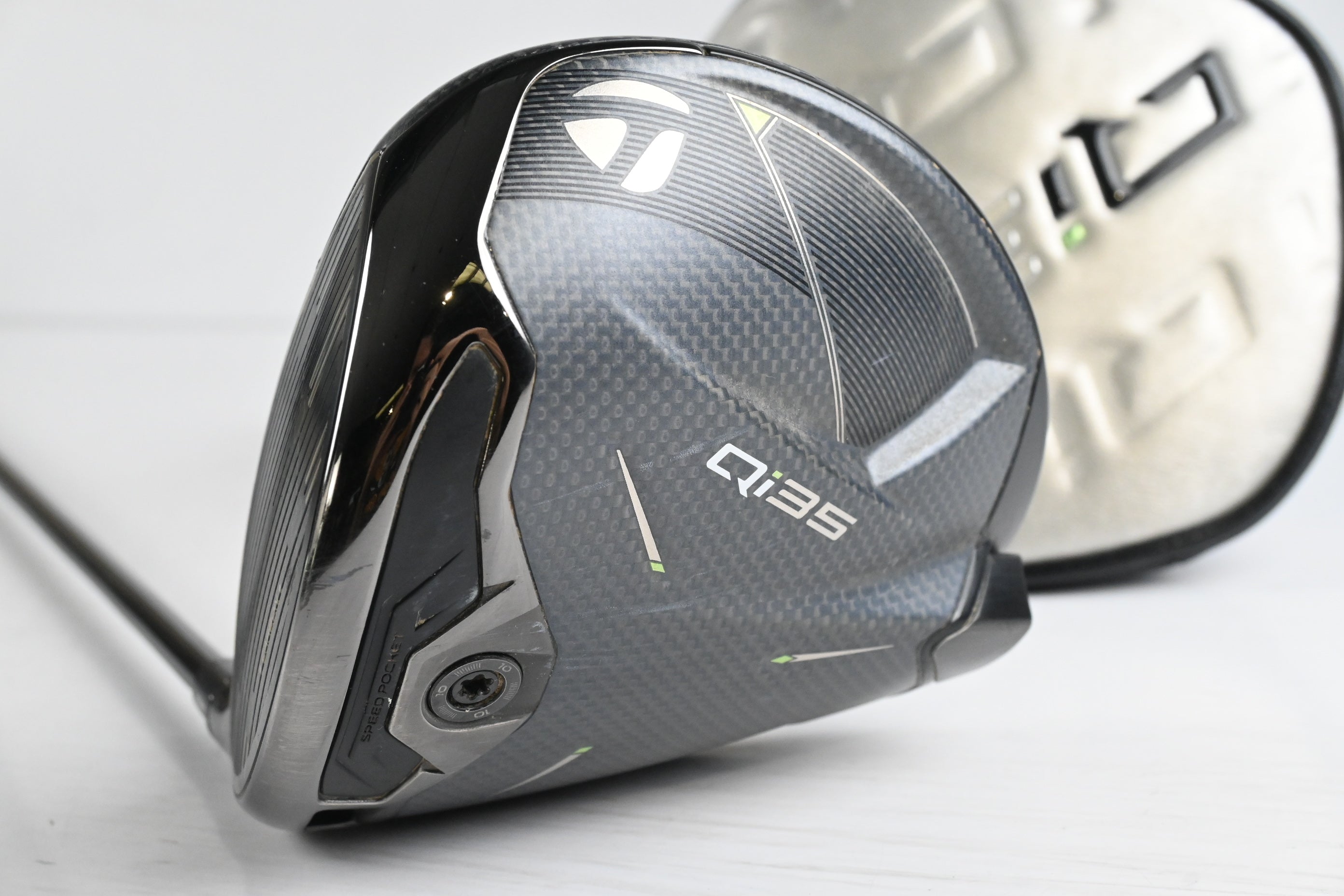 Left Hand Taylormade Qi35 Driver / 10.5 Degree / Regular Flex Ventus TR Blue 5