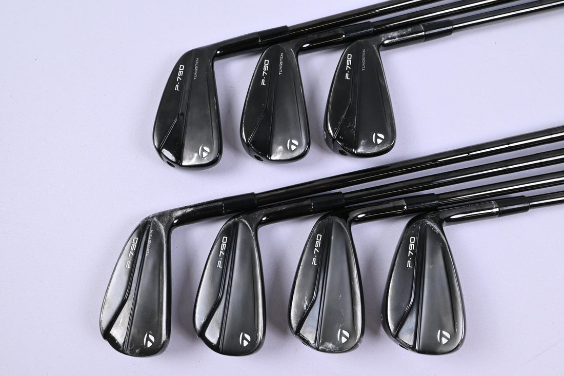 Taylormade P790 Phantom Black Irons / 4-PW / Stiff Flex KBS Tour Lite Shafts