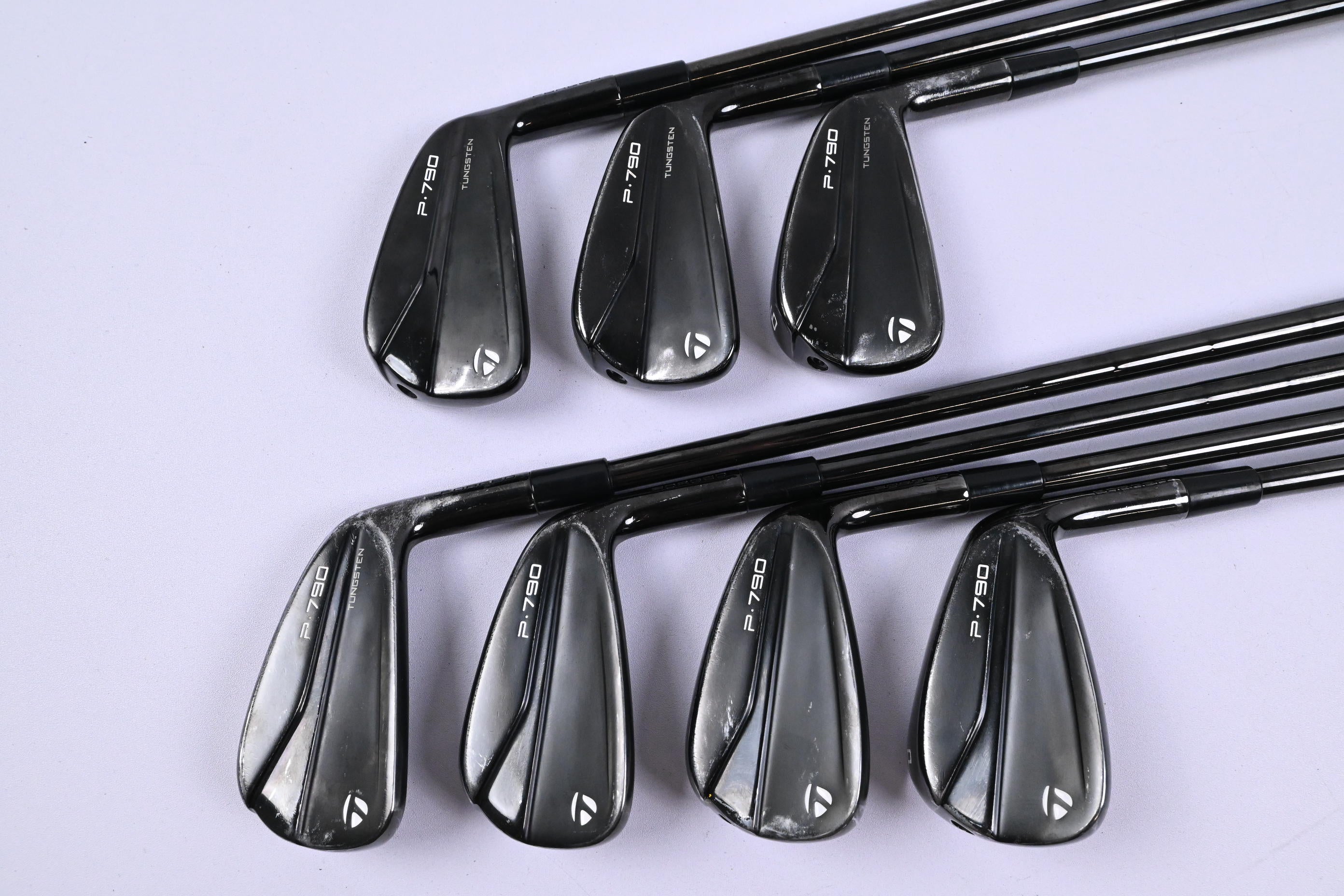 Taylormade P790 Phantom Black Irons / 4-PW / Stiff Flex KBS Tour Lite Shafts