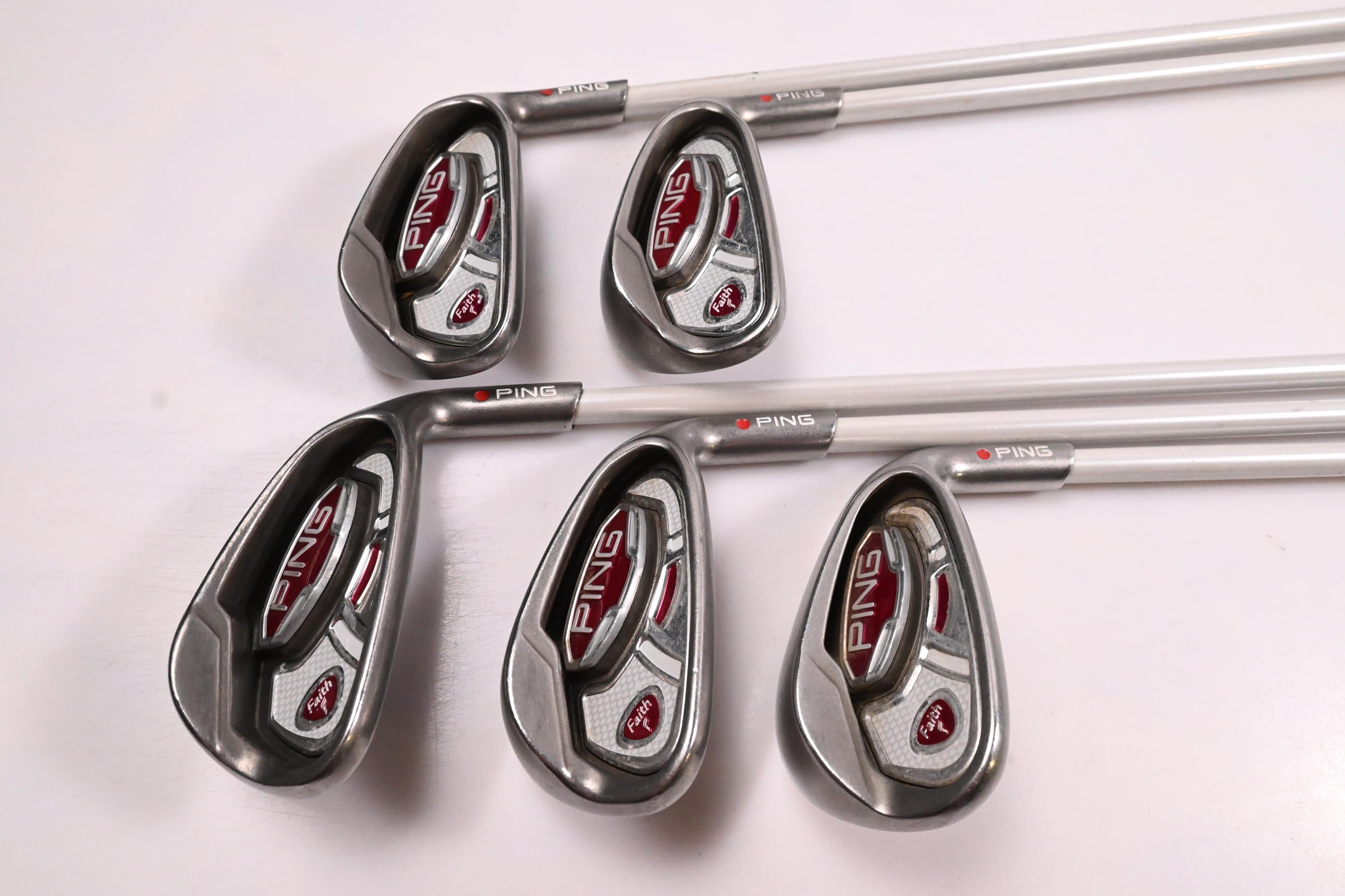 Ladies Ping Faith Hybrid Combo Irons / 7-PW+SW / Red Dot / Ladies Flex Ping ULT