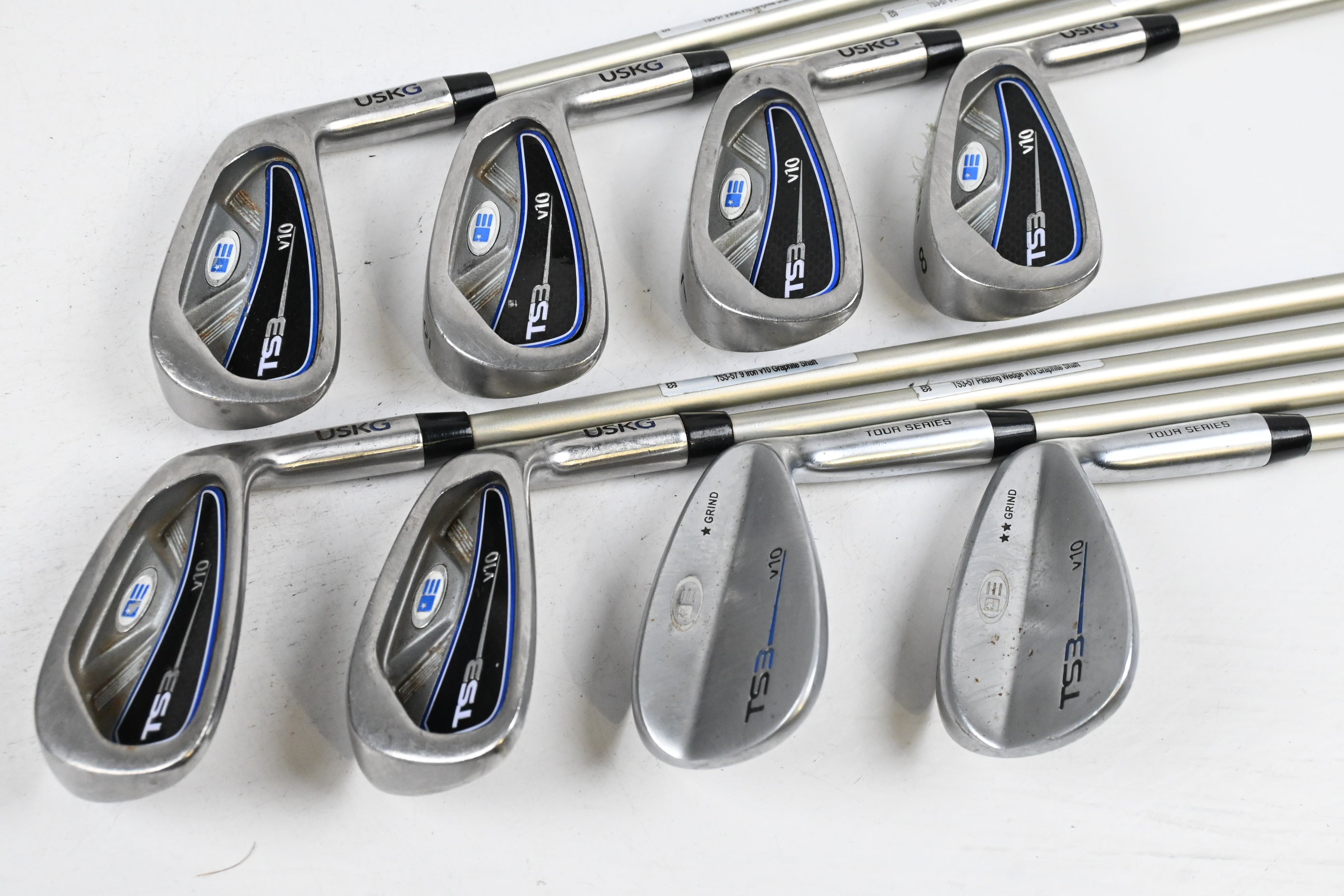 Junior US Kids TS3 V10 Irons / 5-PW+GW+SW / Junior Flex US Kids TS3 Shafts