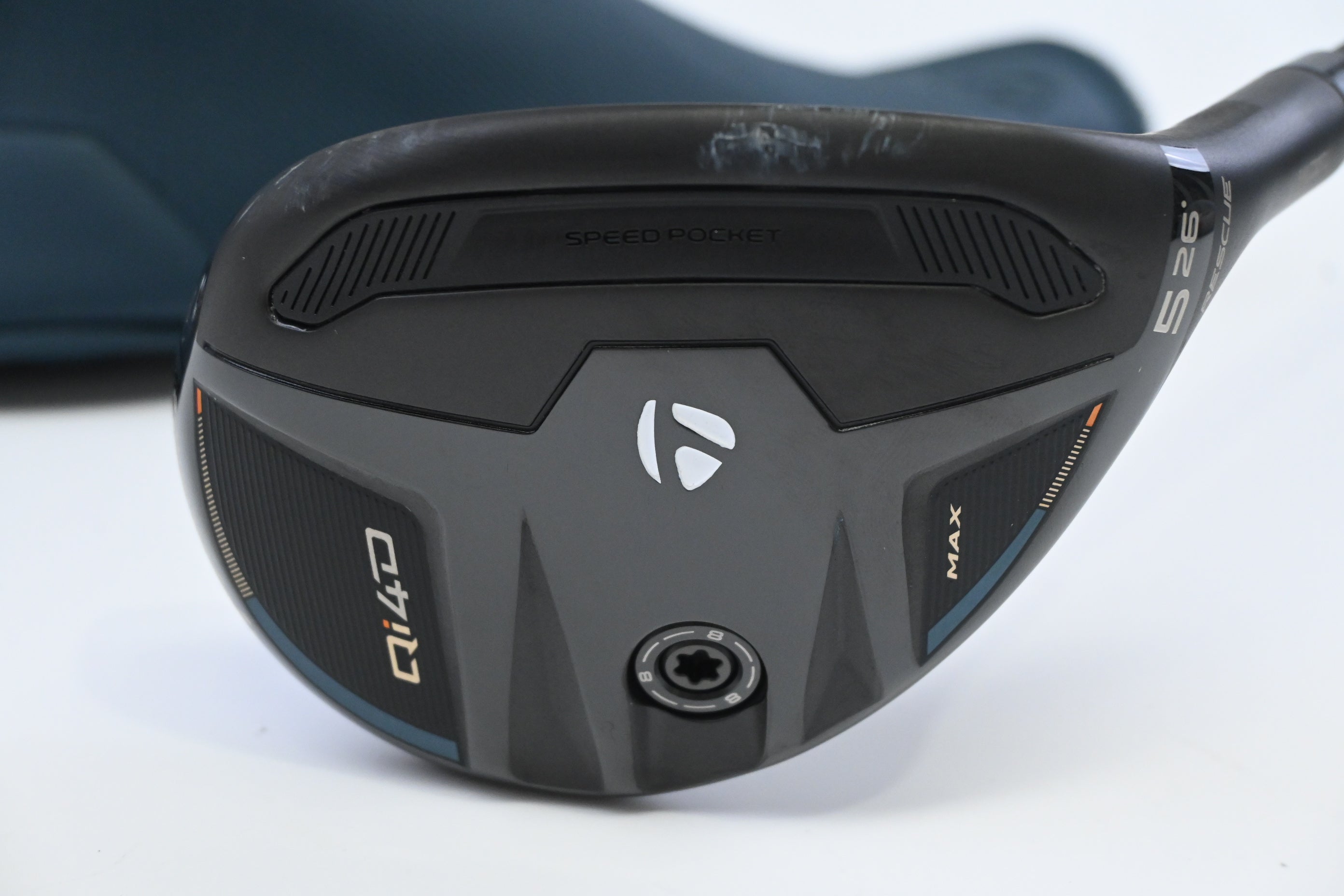 Taylormade Qi4D Max #5 Hybrid / 26 Degree / Stiff Flex KBS Reax White 75 Shaft