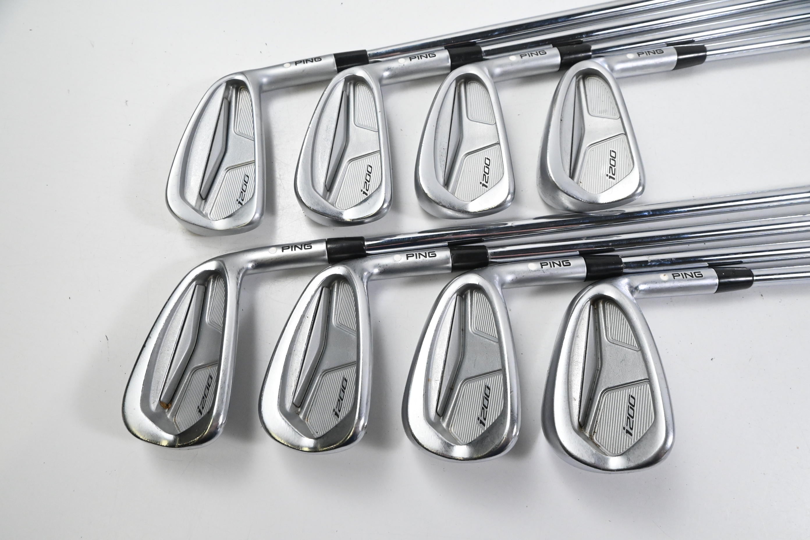 Ping i200 Irons / 3-PW / White Dot / Regular Flex Ping AWT 2.0 Shafts