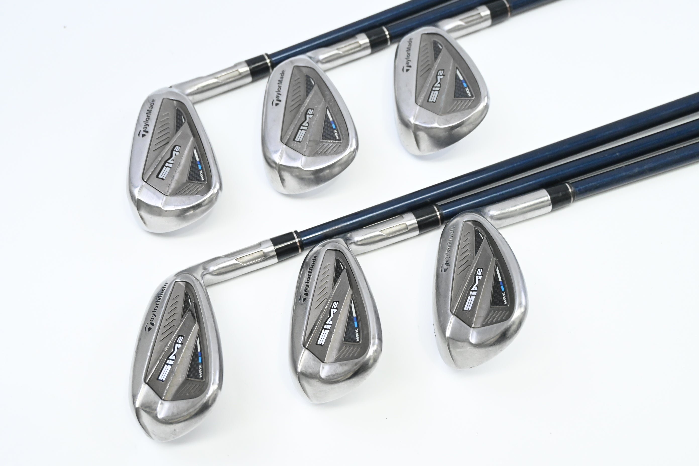 Taylormade SIM2 Max Irons / 7-PW+AW+SW / Senior Flex Fujikura Ventus Blue 5