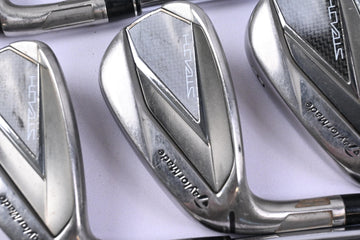 Left Hand Taylormade Stealth Irons / 5-PW / Stiff Flex N.S.Pro Modus Tour 105