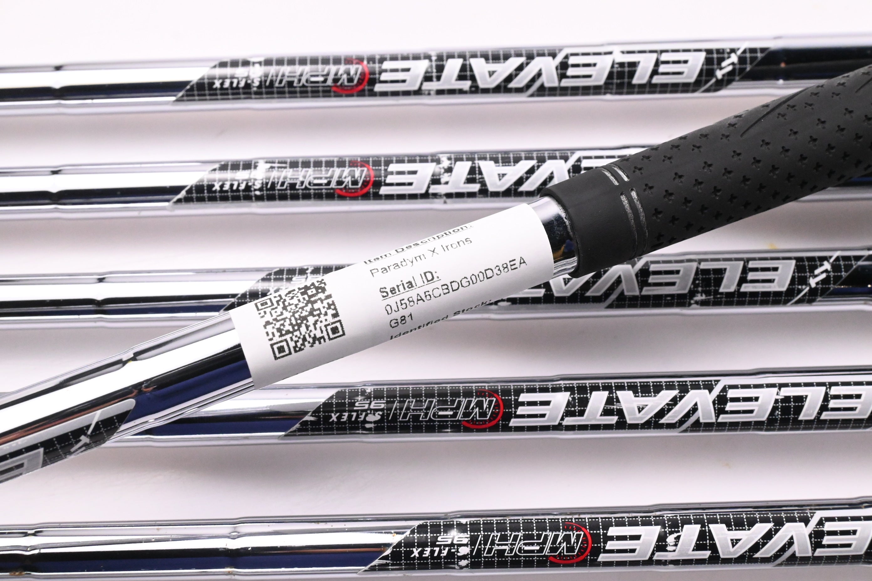 Callaway Paradym X Irons / 5-PW+GW / Stiff Flex Elevate MPH 95 Shafts