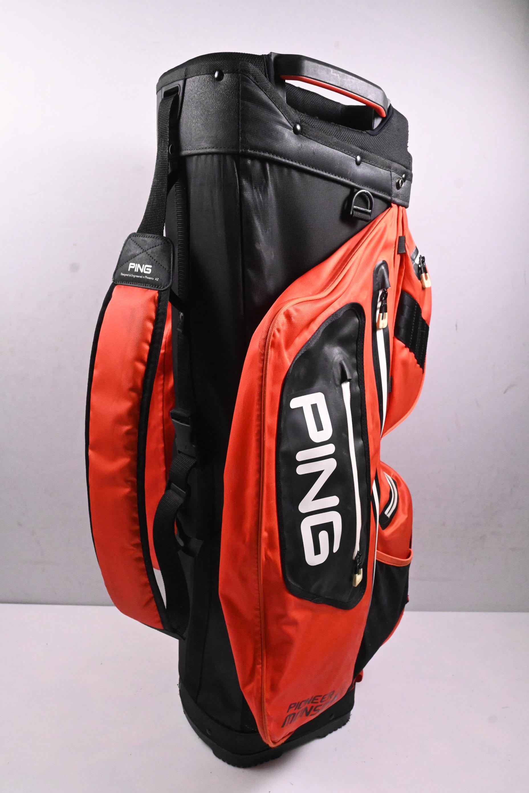 Ping Pioneer Monsoon Cart Bag / 15-Way Divider / Black, Red