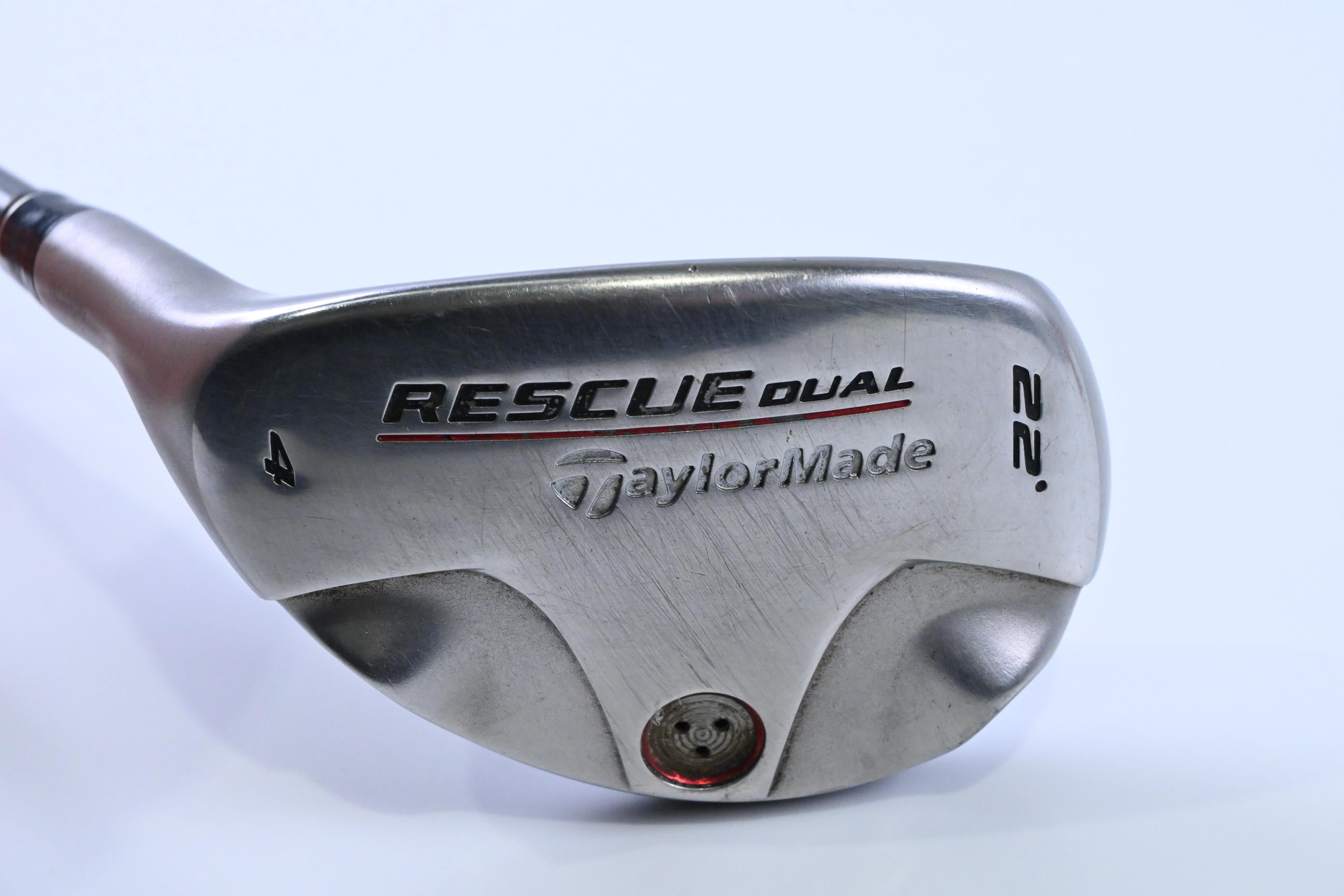 Left Hand Taylormade Rescue Dual #4 Hybrid / 22 Degree / Regular Flex TM 65
