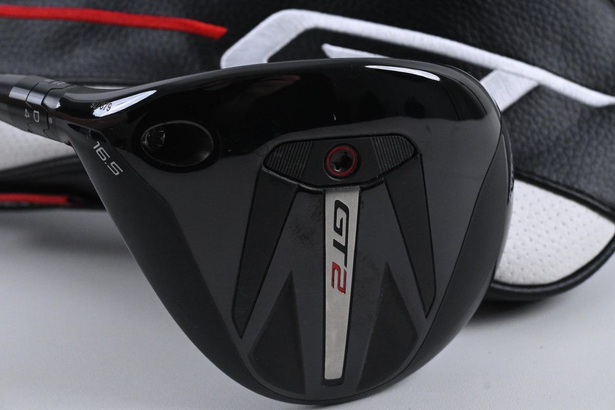 Left Hand Titleist GT2 #3 Wood / 16.5 Degree / Stiff Flex HZRDUS Gen5 Black 70
