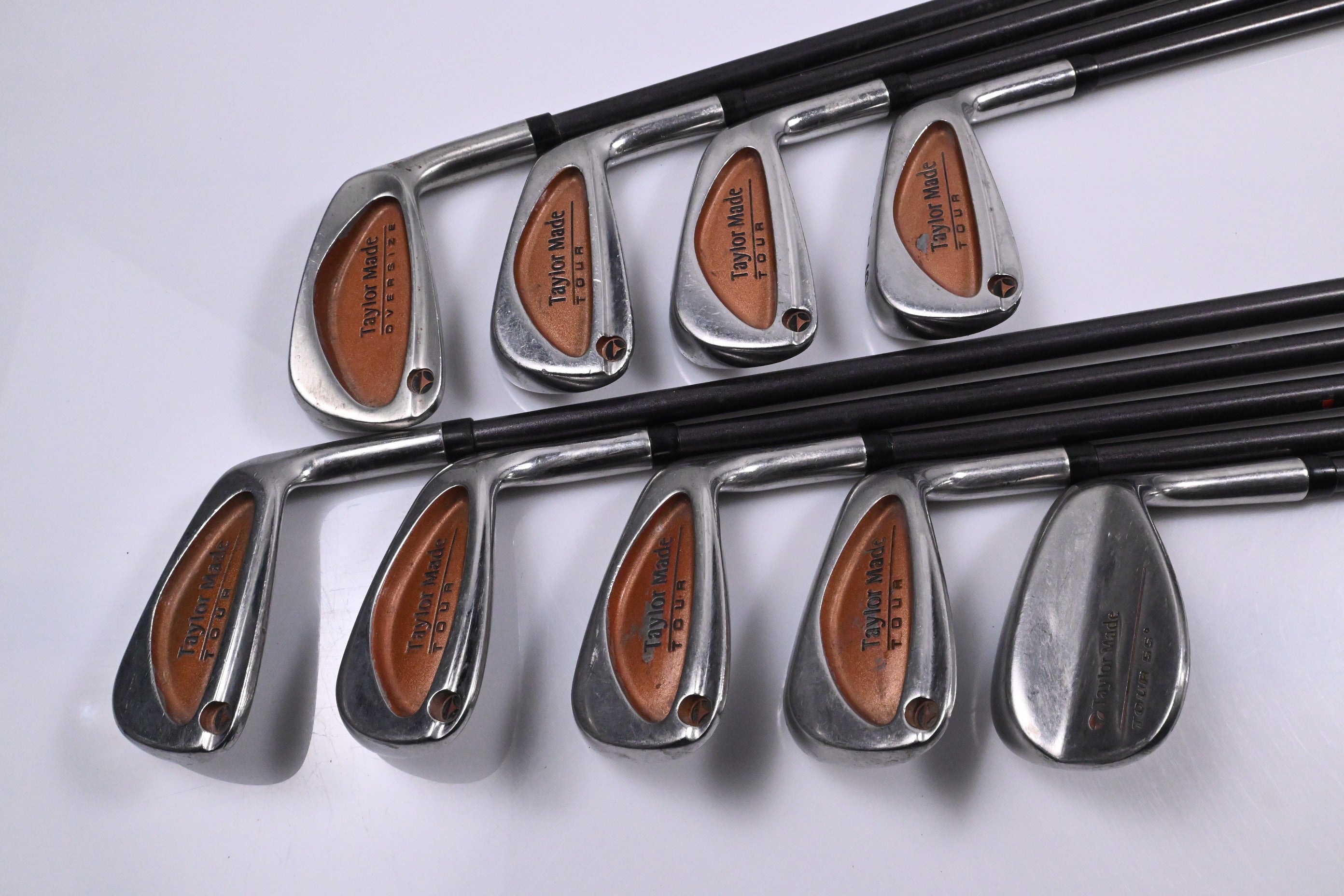 Taylormade Burner Tour Irons / 3-PW+SW / Stiff Flex Taylormade Bubble 90 Shafts