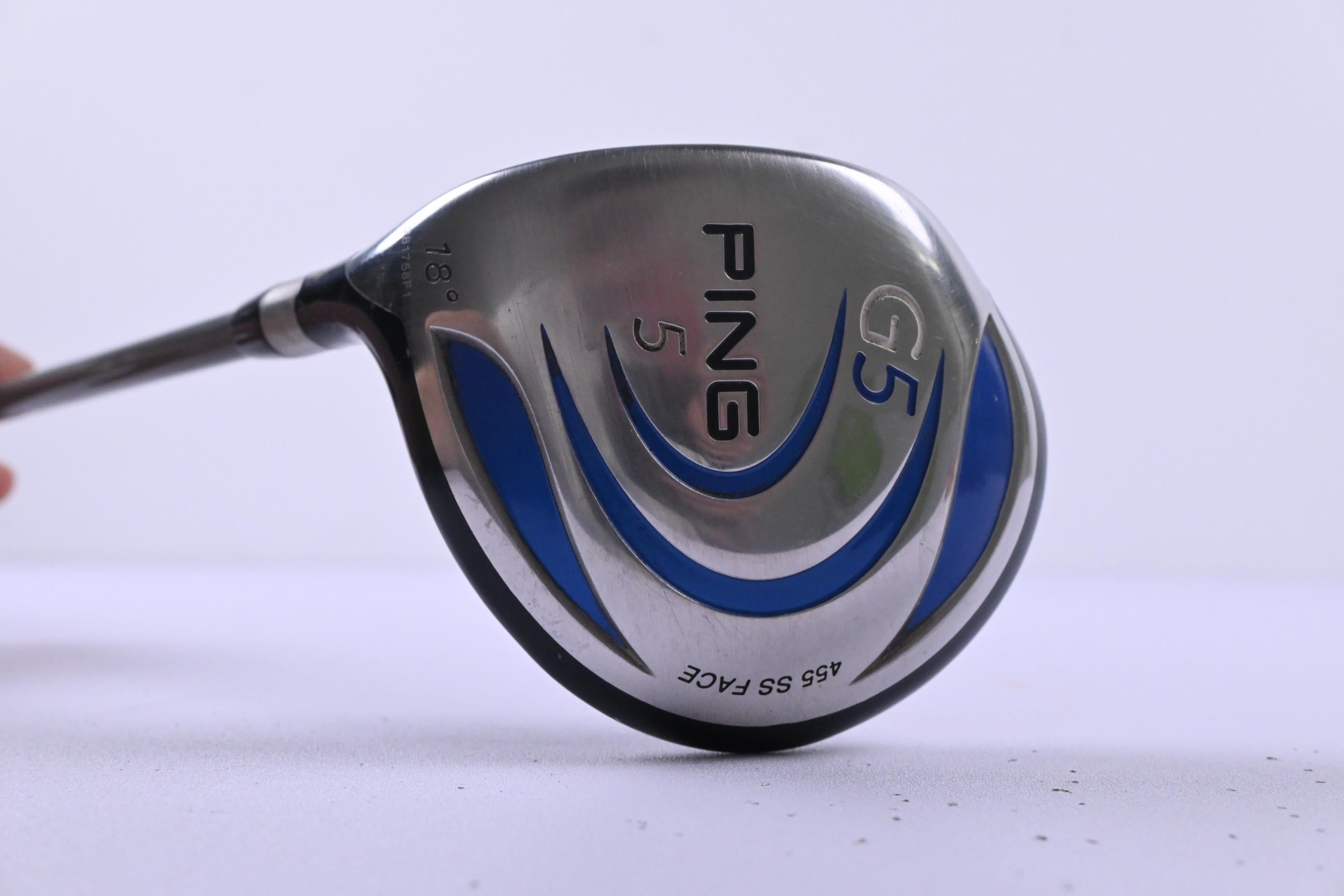 Left Hand Ping G5 #5 Wood / 18 Degree / Senior Flex Ping TFC 100 F Shaft