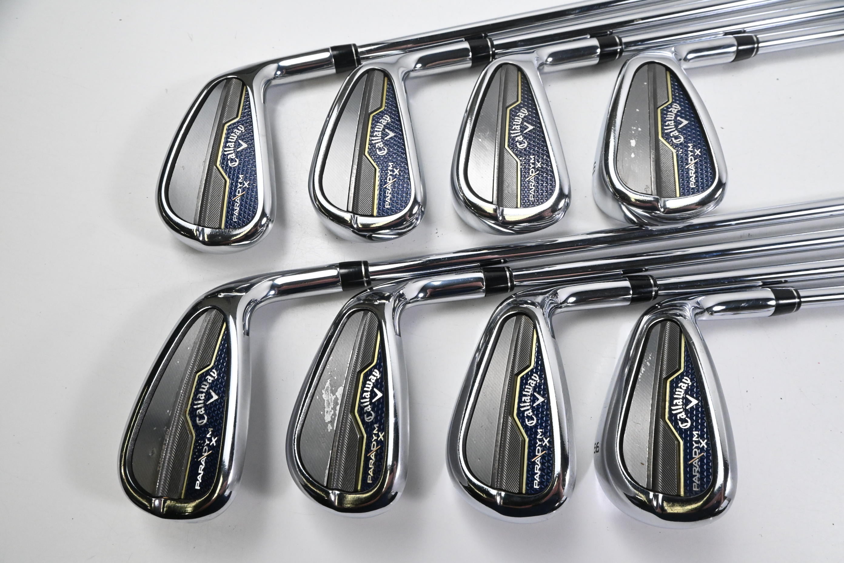 Callaway Paradym X Irons / 5-PW+GW+SW / Regular Flex Elevate MPH 95 Shafts
