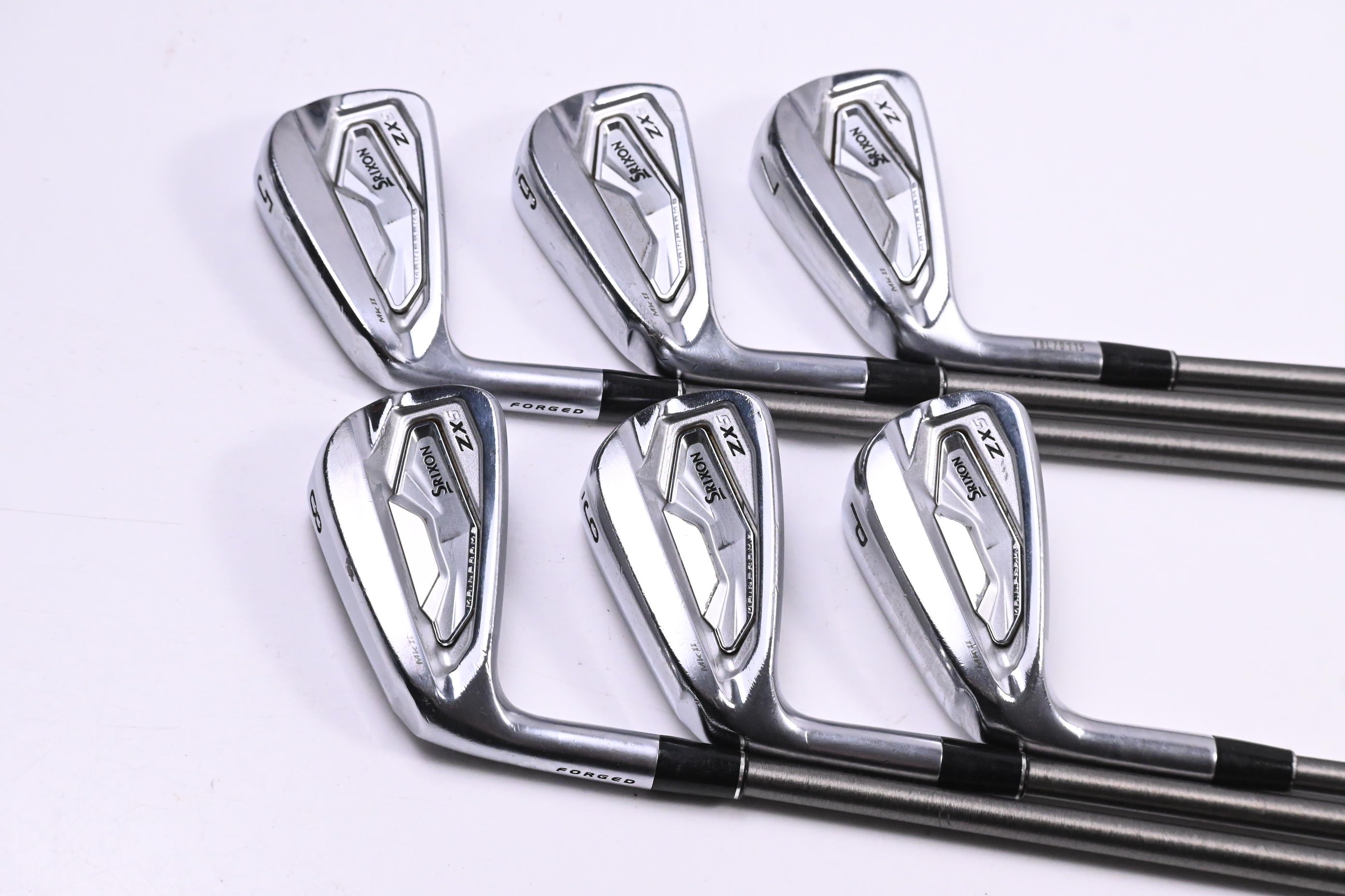 Left Hand Srixon ZX5 MK II 2023 Irons / 5-PW / Stiff Flex SteelFiber i95 Shafts