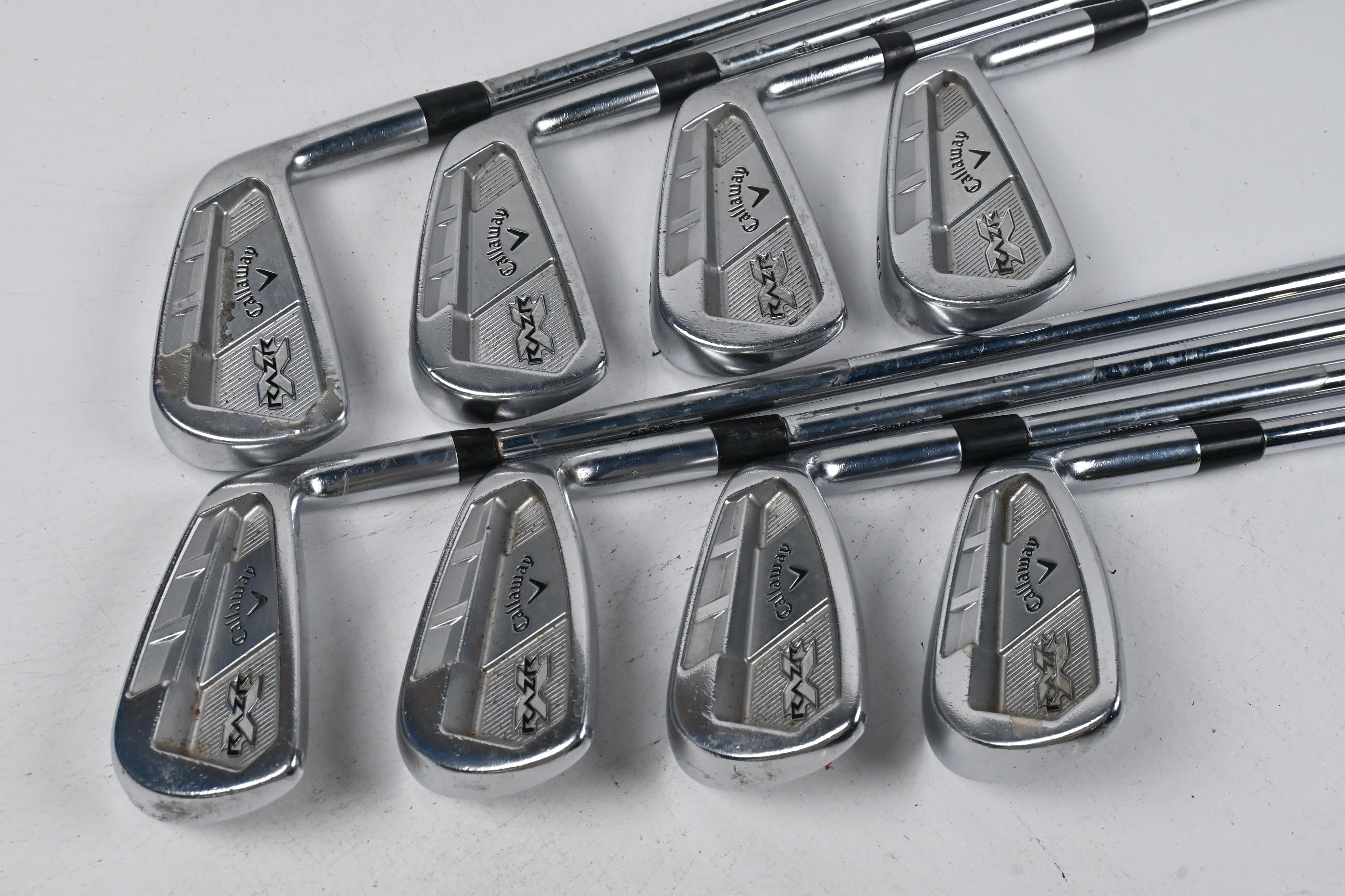 Callaway RAZR X Forged Irons / 3-PW / Stiff Flex Project X Rifle Flighted Shafts