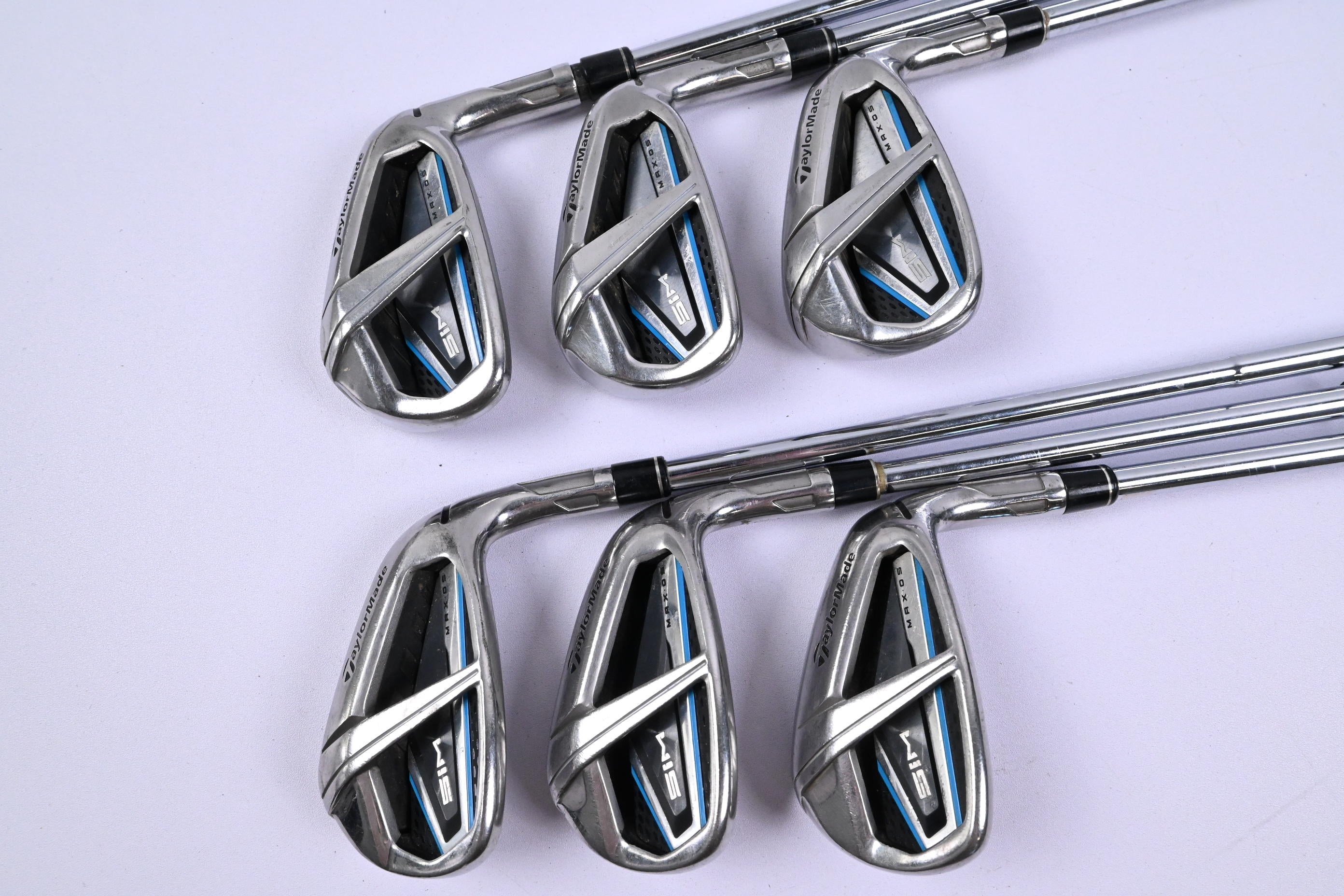 Taylormade SIM Max OS Irons / 6-PW+AW / Regular Flex Dynamic Gold R300