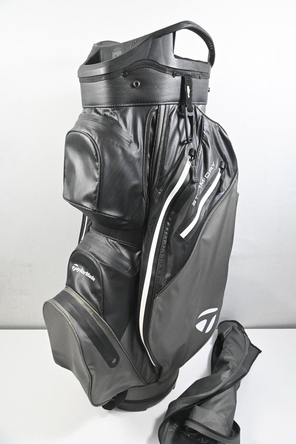 Taylormade Strom Dry Cart Bag / 14-Way Divider / Black, Grey