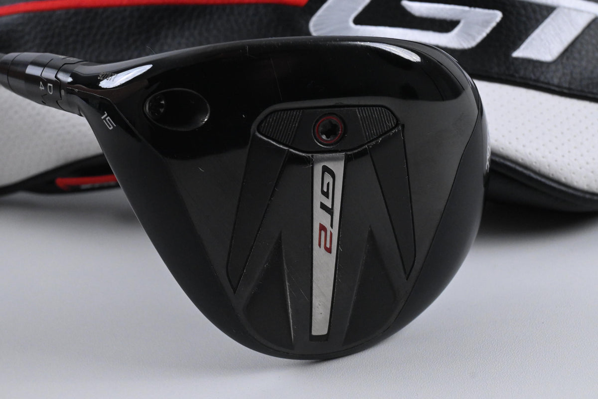Left Hand Titleist GT2 #3 Wood / 15 Degree / X-Flex HZRDUS Gen5 Black 70