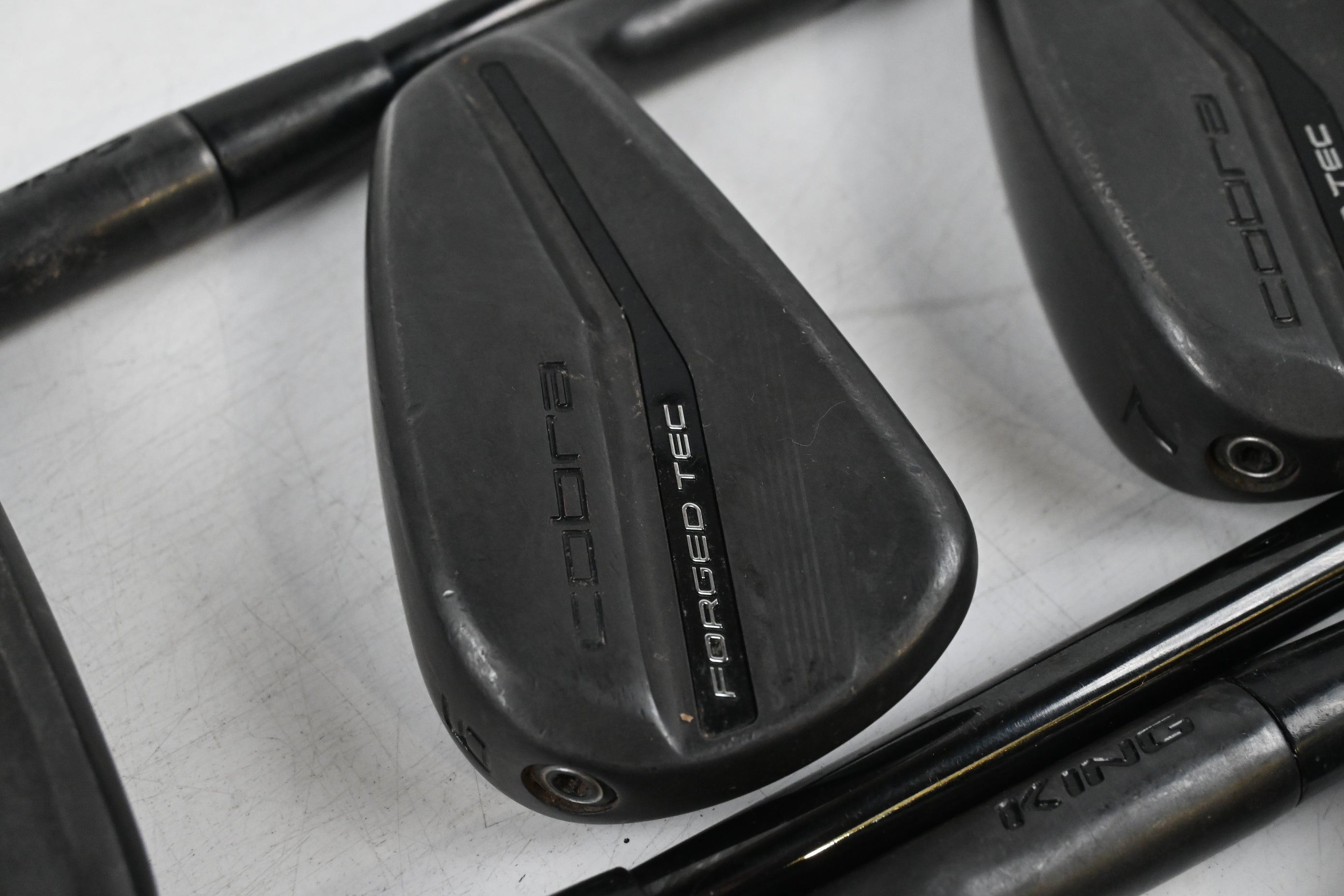 Cobra King Forged Tec 2023 Black Irons / 5-PW / Regular Flex KBS $-Taper Lite 95