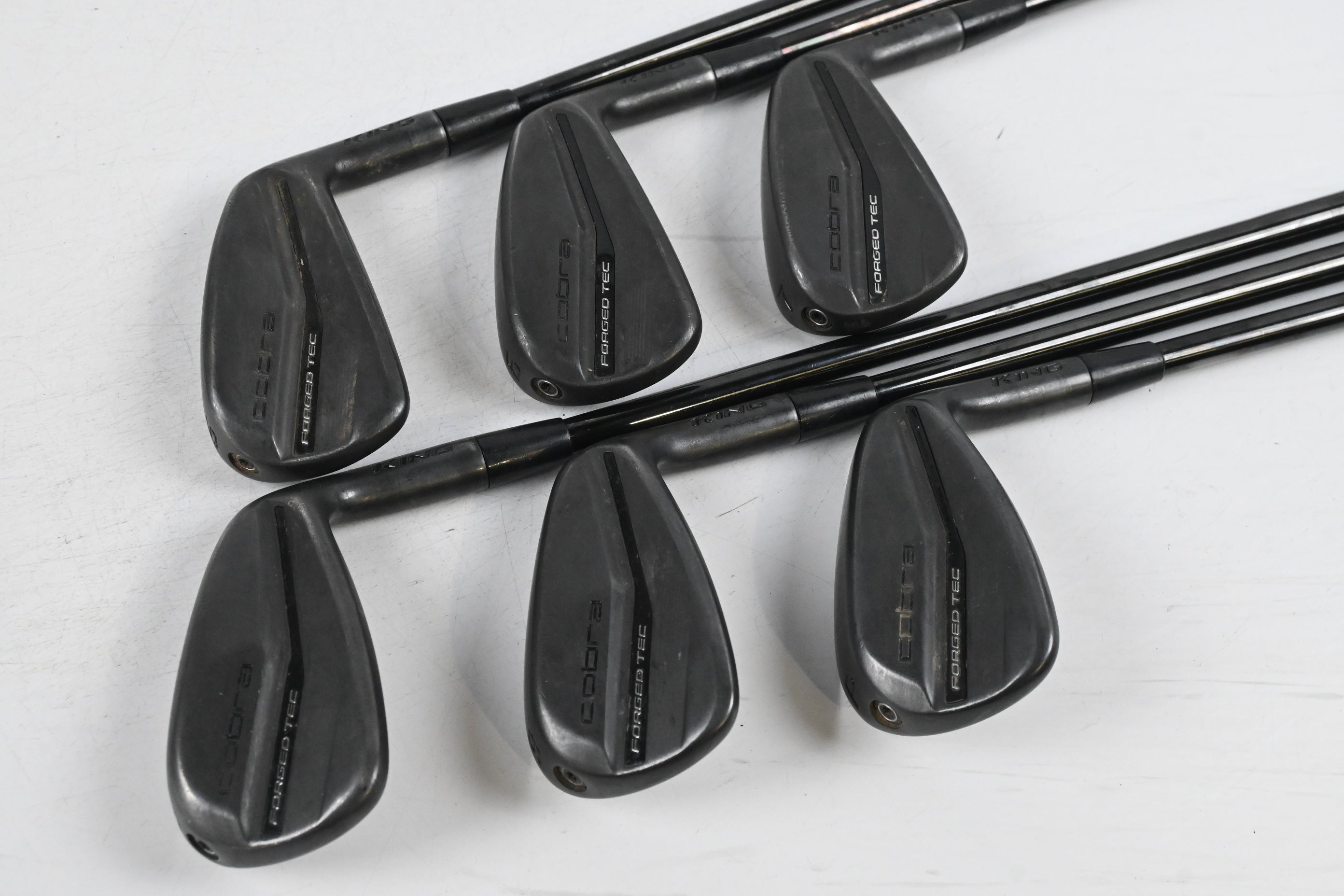 Cobra King Forged Tec 2023 Black Irons / 5-PW / Regular Flex KBS $-Taper Lite 95