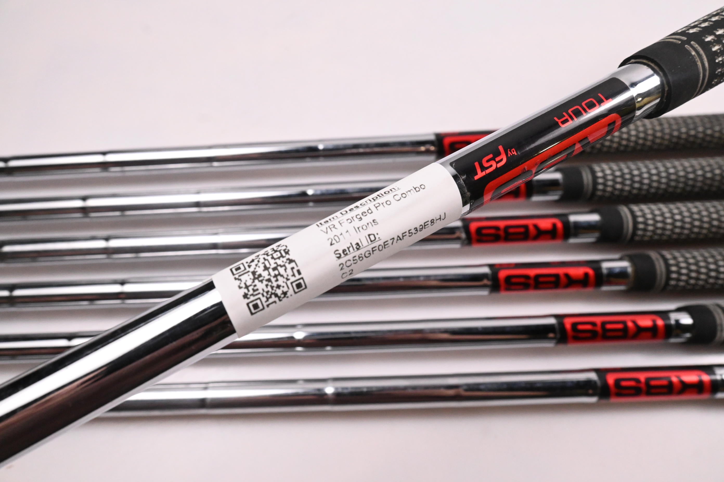 Nike VR Forged Pro Combo 2011 Irons / 4-PW / Stiff Flex KBS Tour Steel Shafts