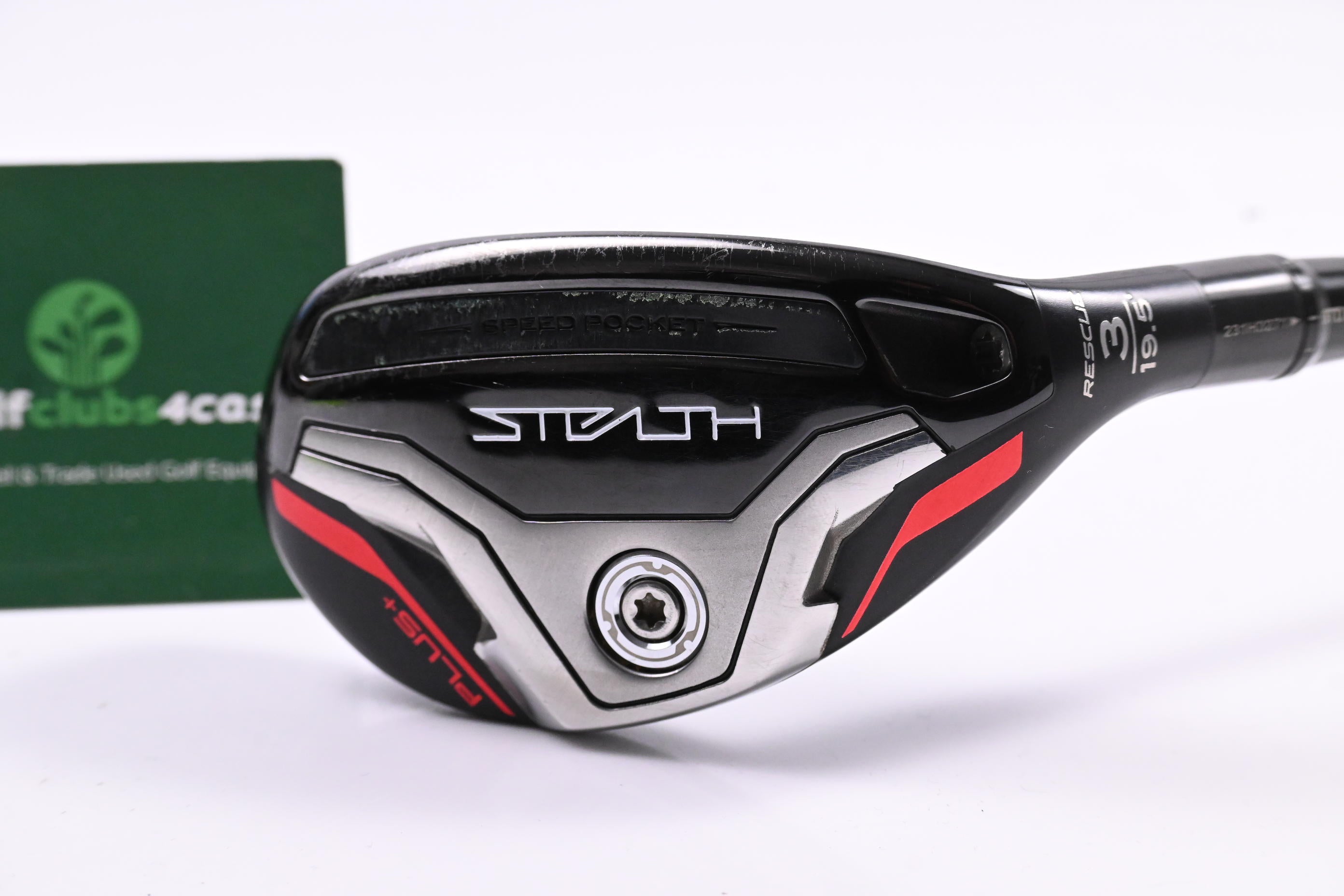 Taylormade Stealth Plus #3 Hybrid / 19.5 Degree / Stiff Flex HZRDUS Black Gen 4