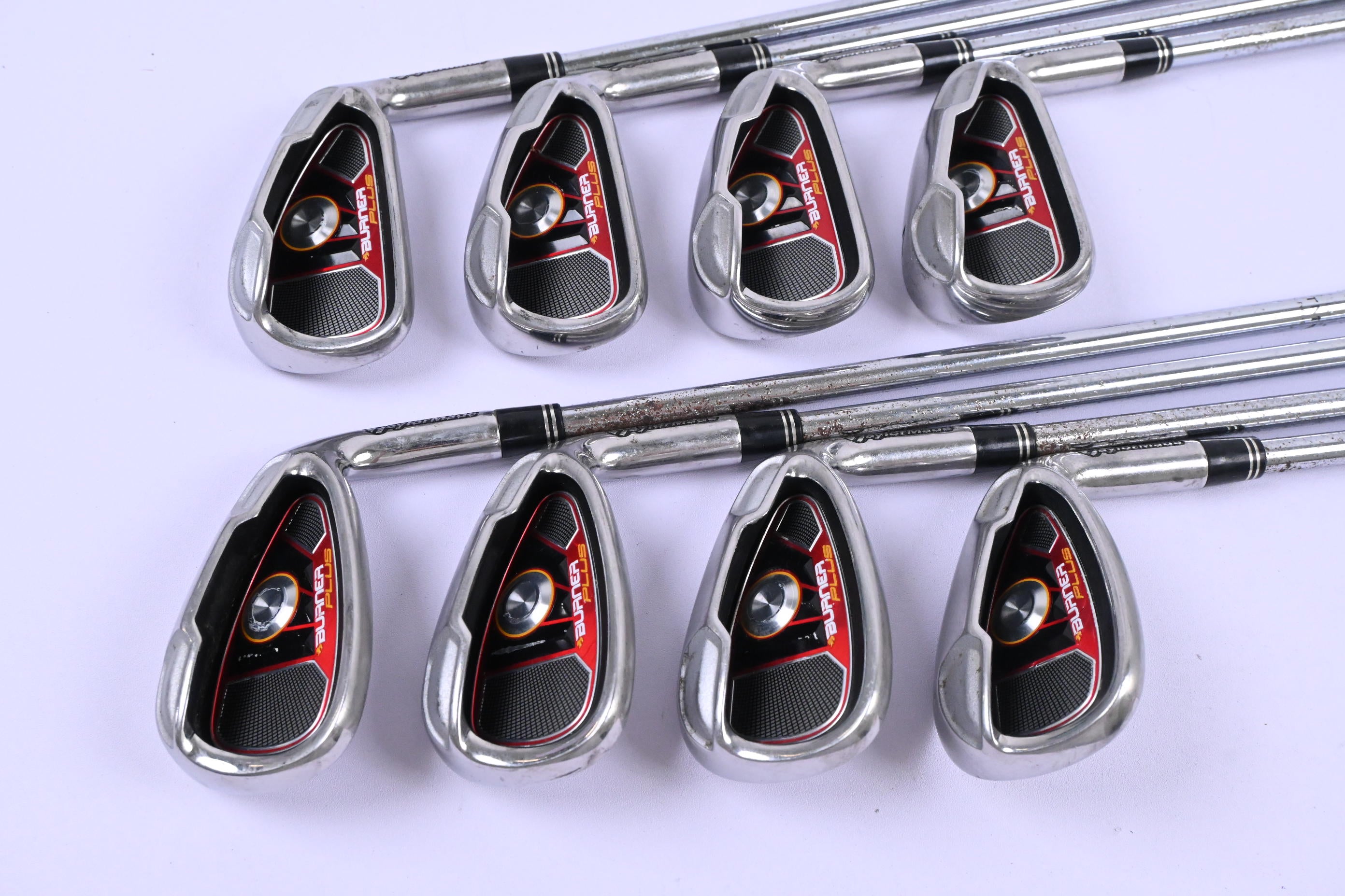 Taylormade Burner Plus Irons / 4-PW+SW / Regular Flex Burner 85 Shafts