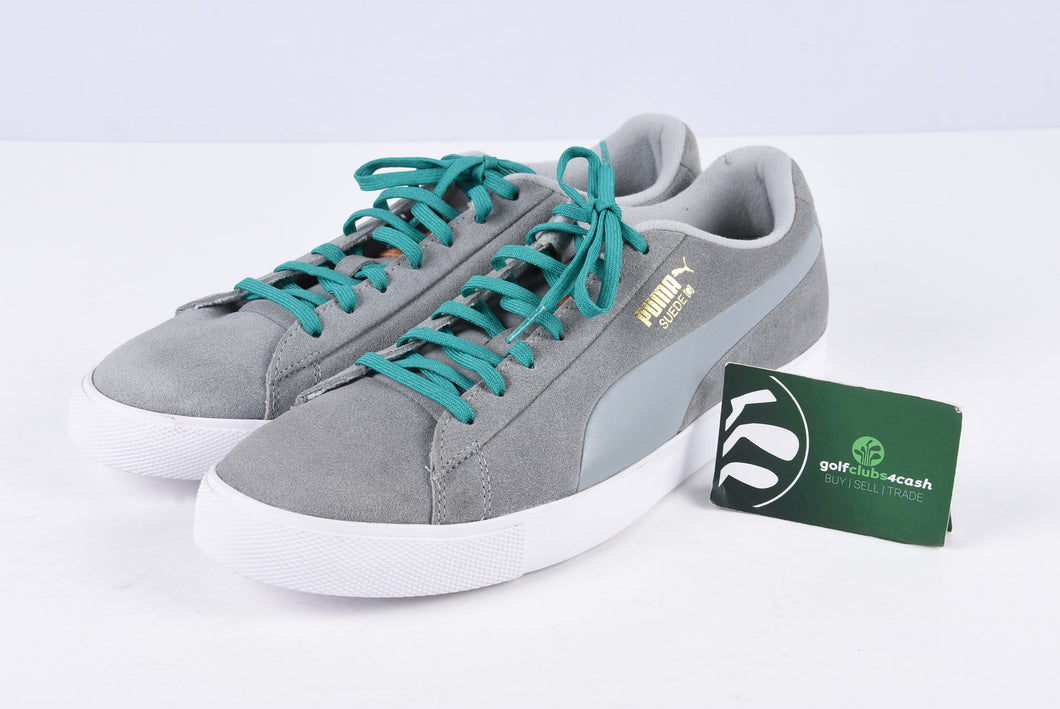 Puma Suede G / Mens Golf Shoes / Grey, White / UK 8