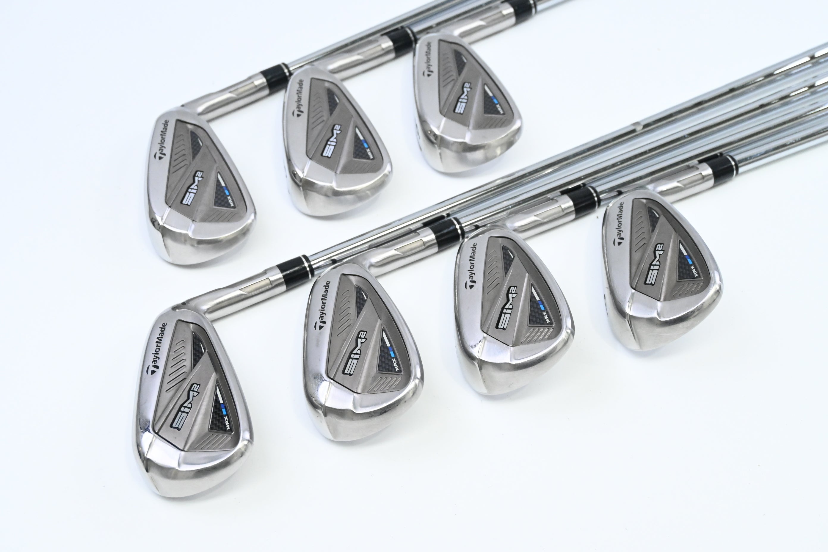 Taylormade SIM2 Max Irons / 4-PW / Stiff Flex KBS Max MT 85 Shafts
