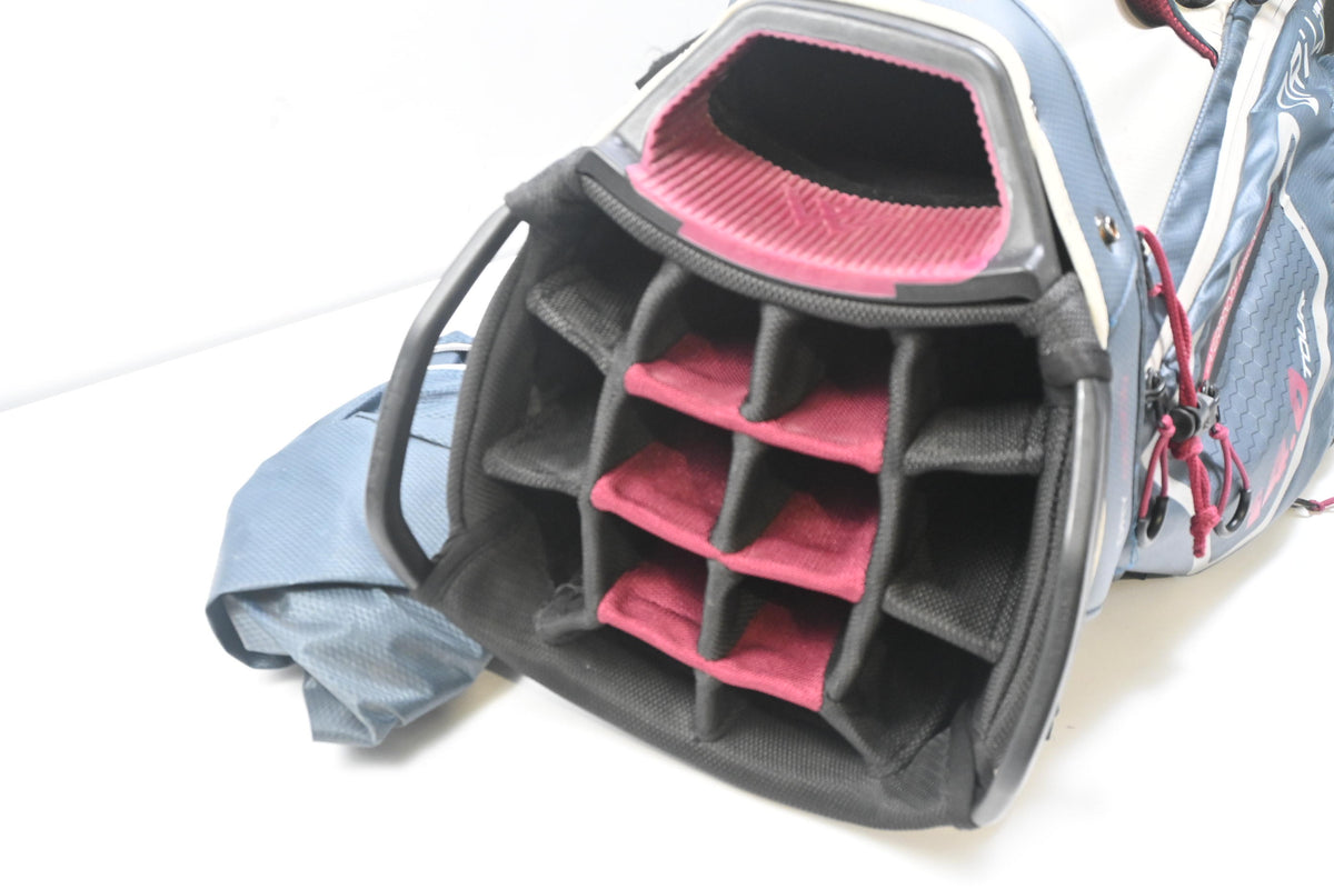 Big Max Dri Lite Cart Bag / 15-Way Divider / Blue, Grey