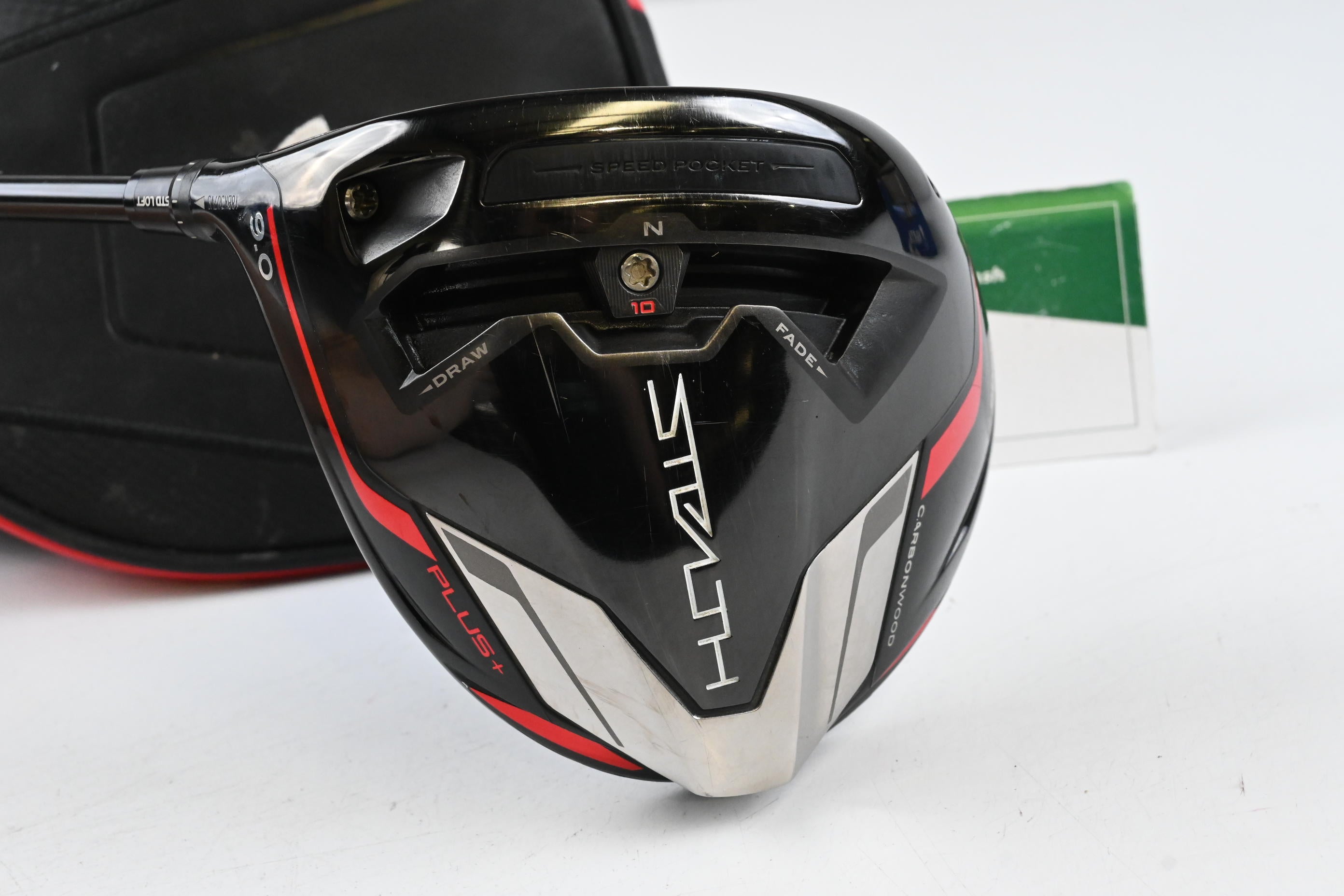 Left Hand Taylormade Stealth Plus Driver / 9 Degree / Stiff Flex Hzrdus Smoke 60