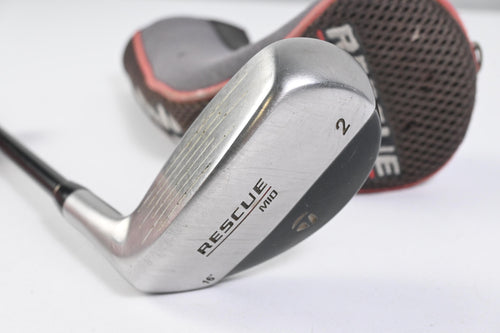Left Hand Taylormade Rescue Mid #2 Hybrid / 16 Degree / Regular Flex Ultralite