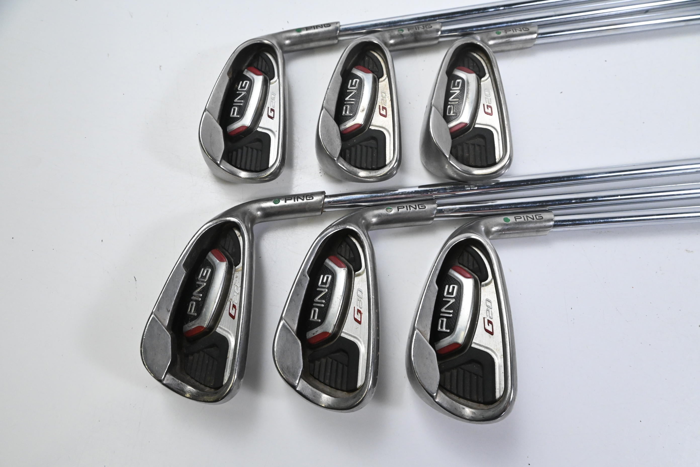 Ping G20 Irons / 4-9i / Green Dot / Senior Flex Ping CFS Shafts