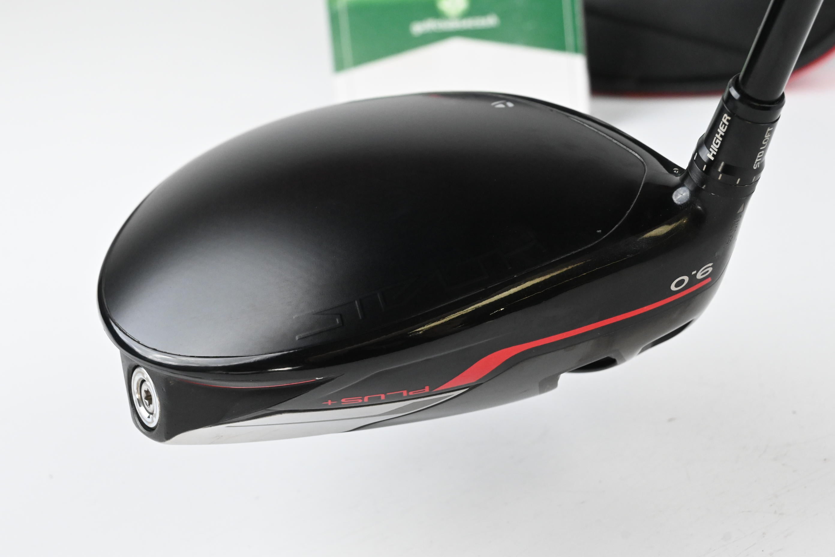 Left Hand Taylormade Stealth Plus Driver / 9 Degree / Stiff Flex Hzrdus Smoke 60