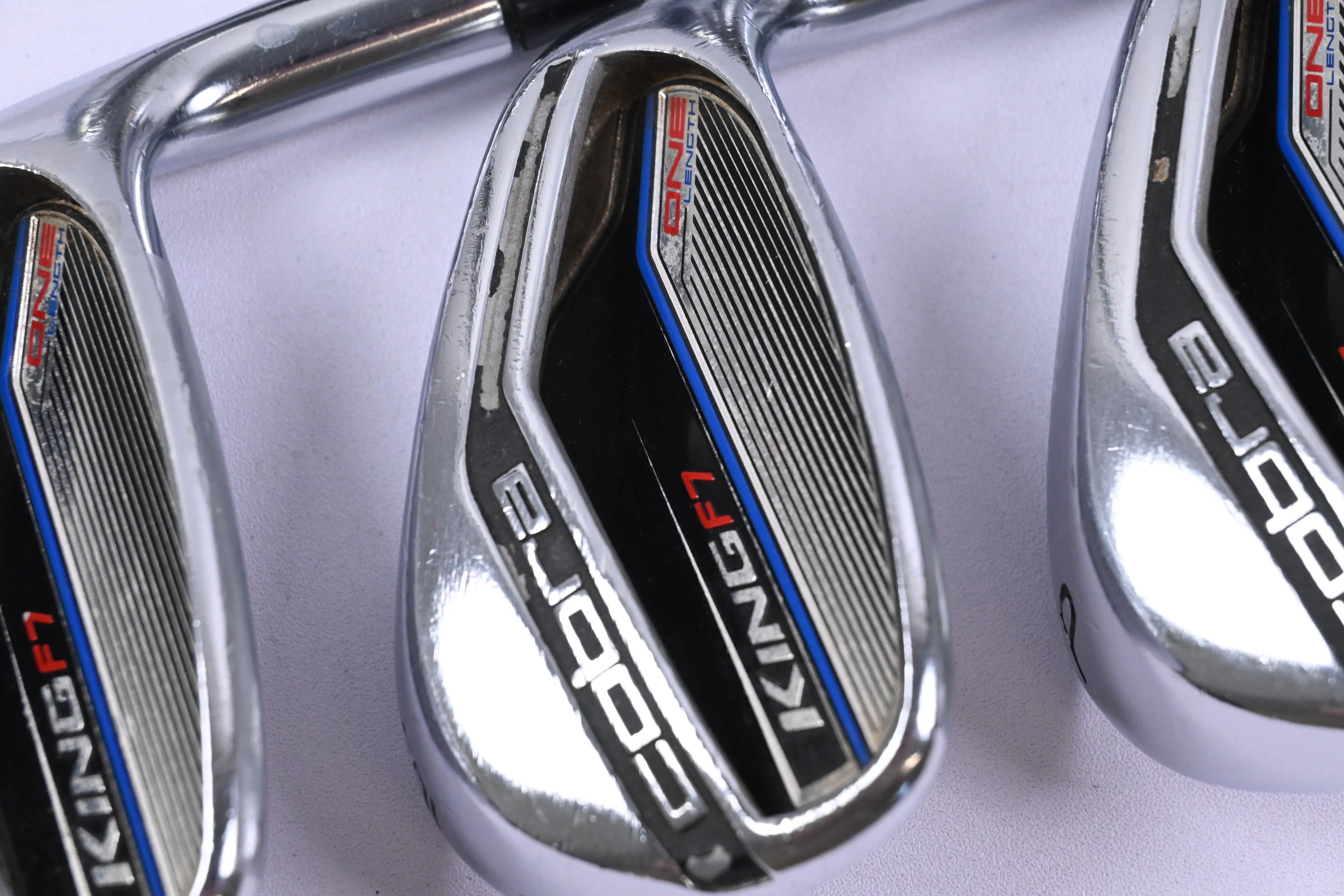 Cobra King F7 One Length Irons / 5-PW+GW / Regular Flex F7 One Length Shafts