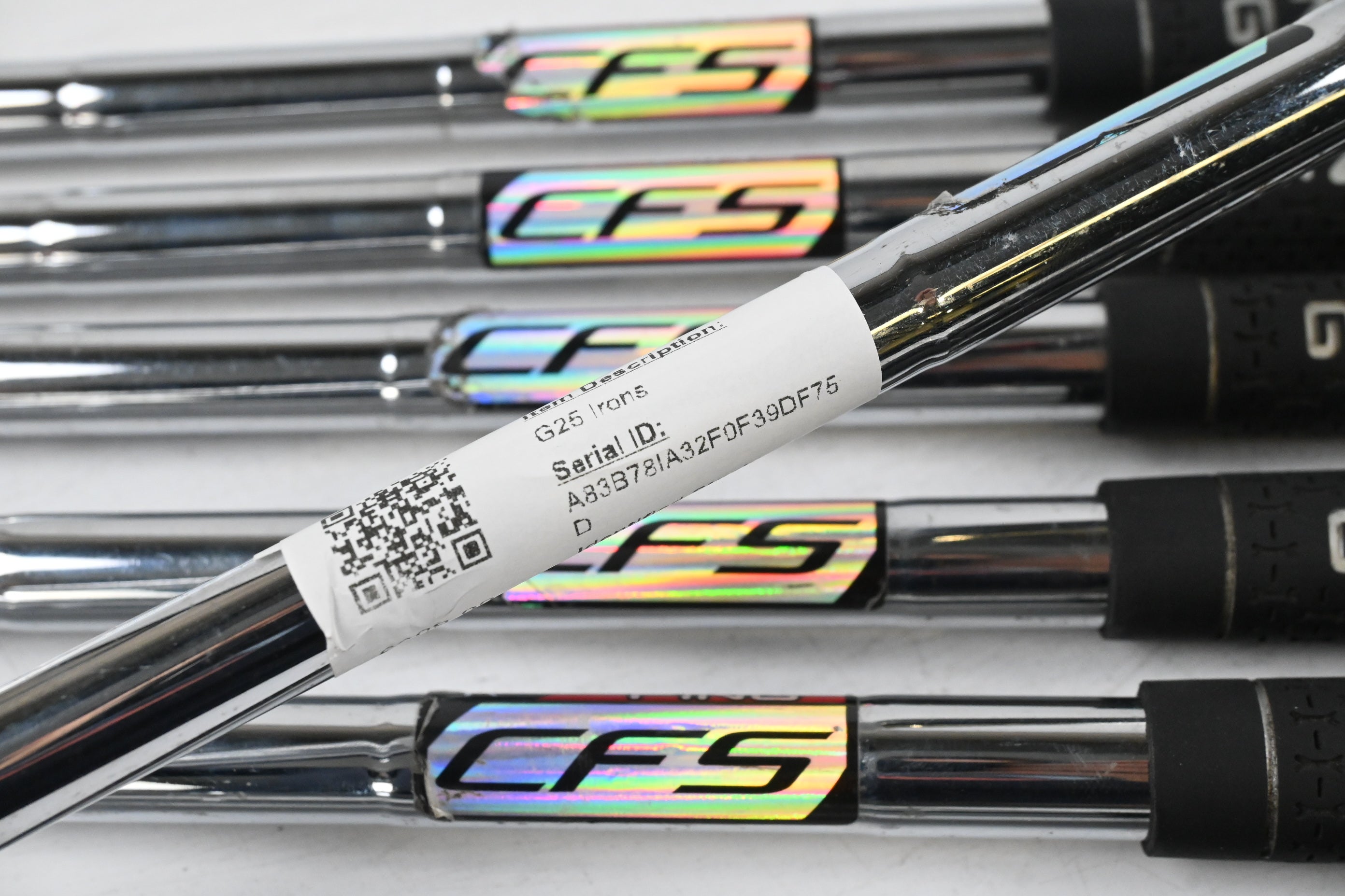 Ping G25 Irons / 4-PW / Black Dot / Regular Flex Ping CFS Shafts