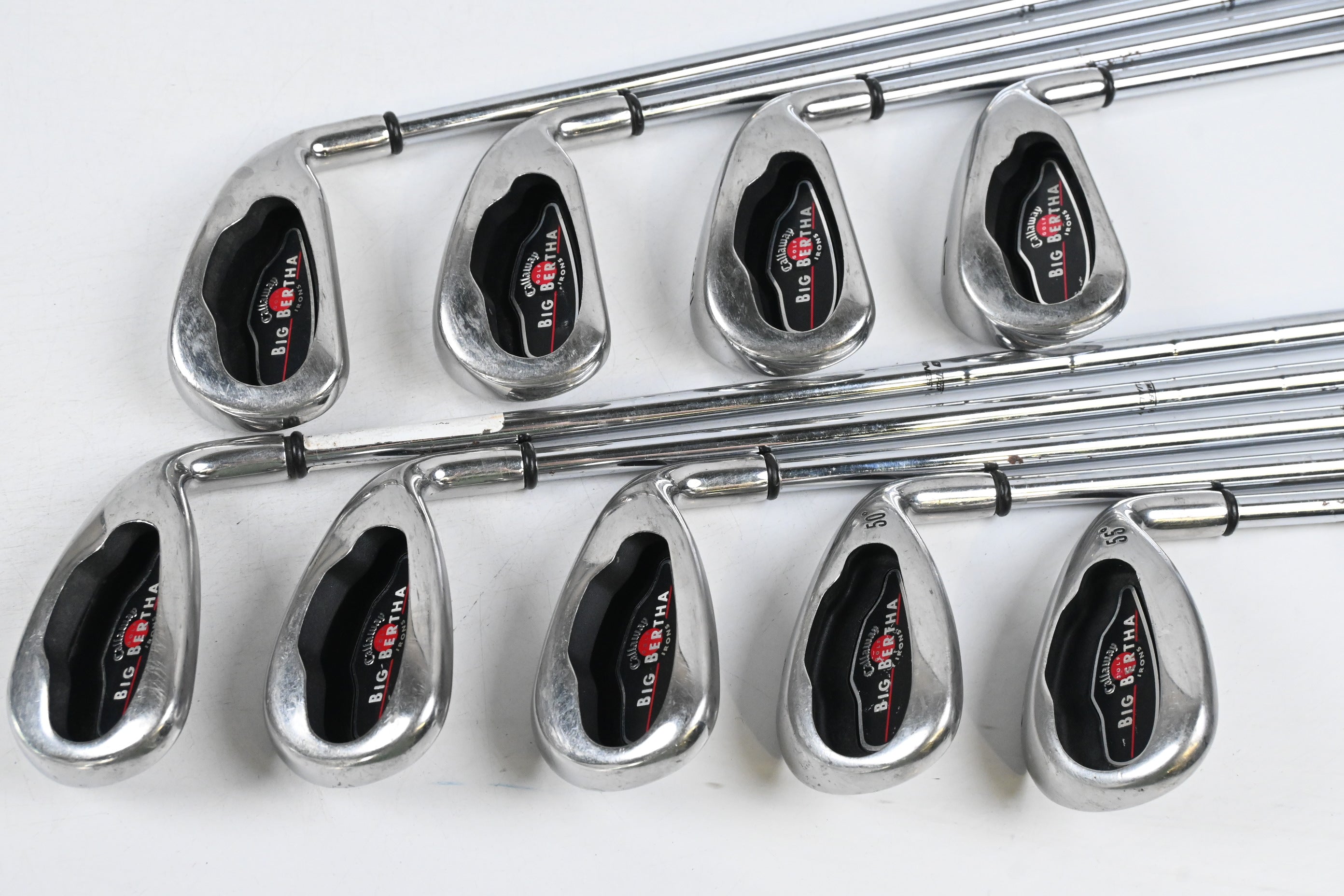 Callaway Big Bertha 2004 Irons / 4-PW+GW+SW / Uniflex Big Bertha Shafts