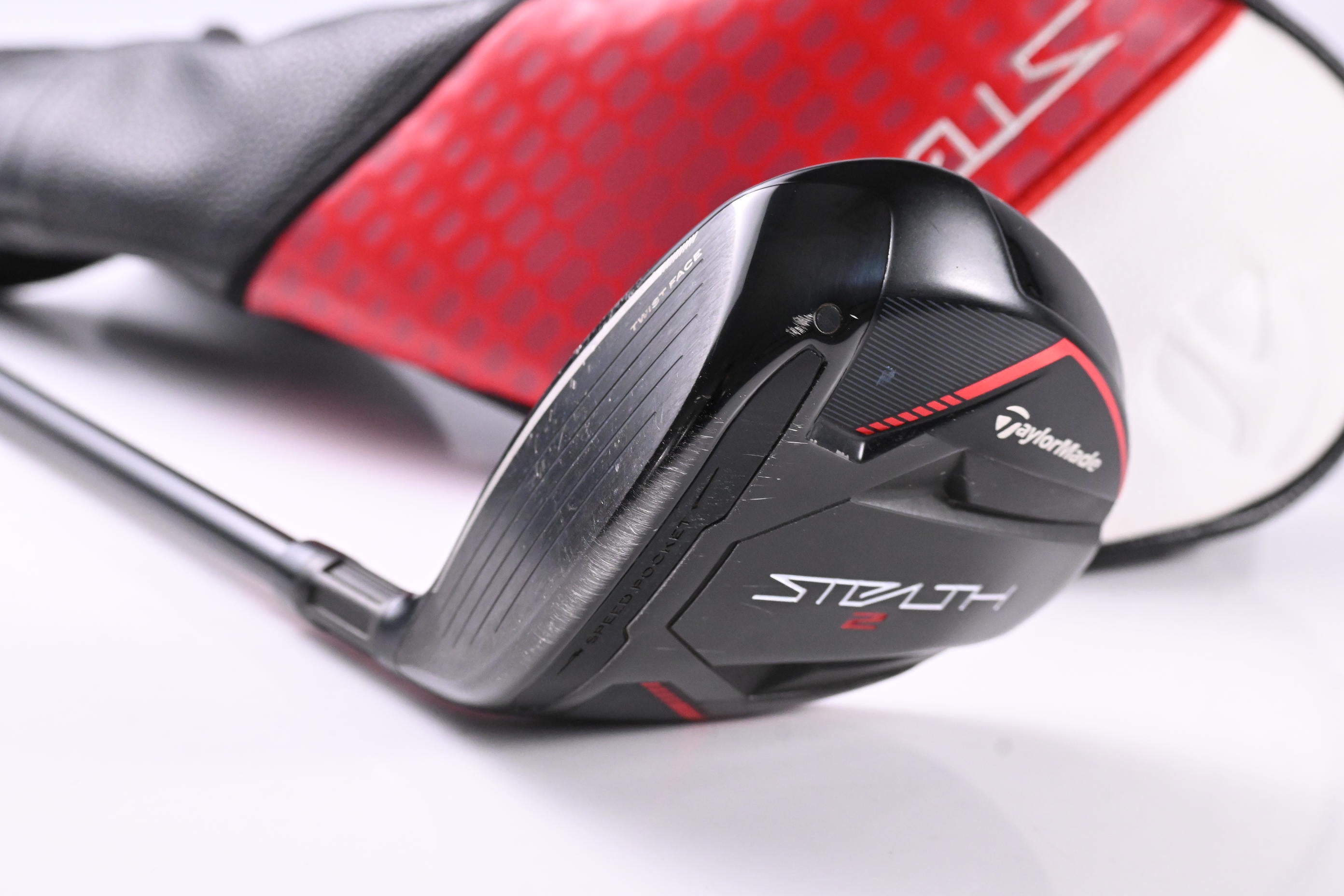Left Hand Taylormade Stealth 2 #3HL Wood / 16.5 Degree / Stiff Flex Ventus TR