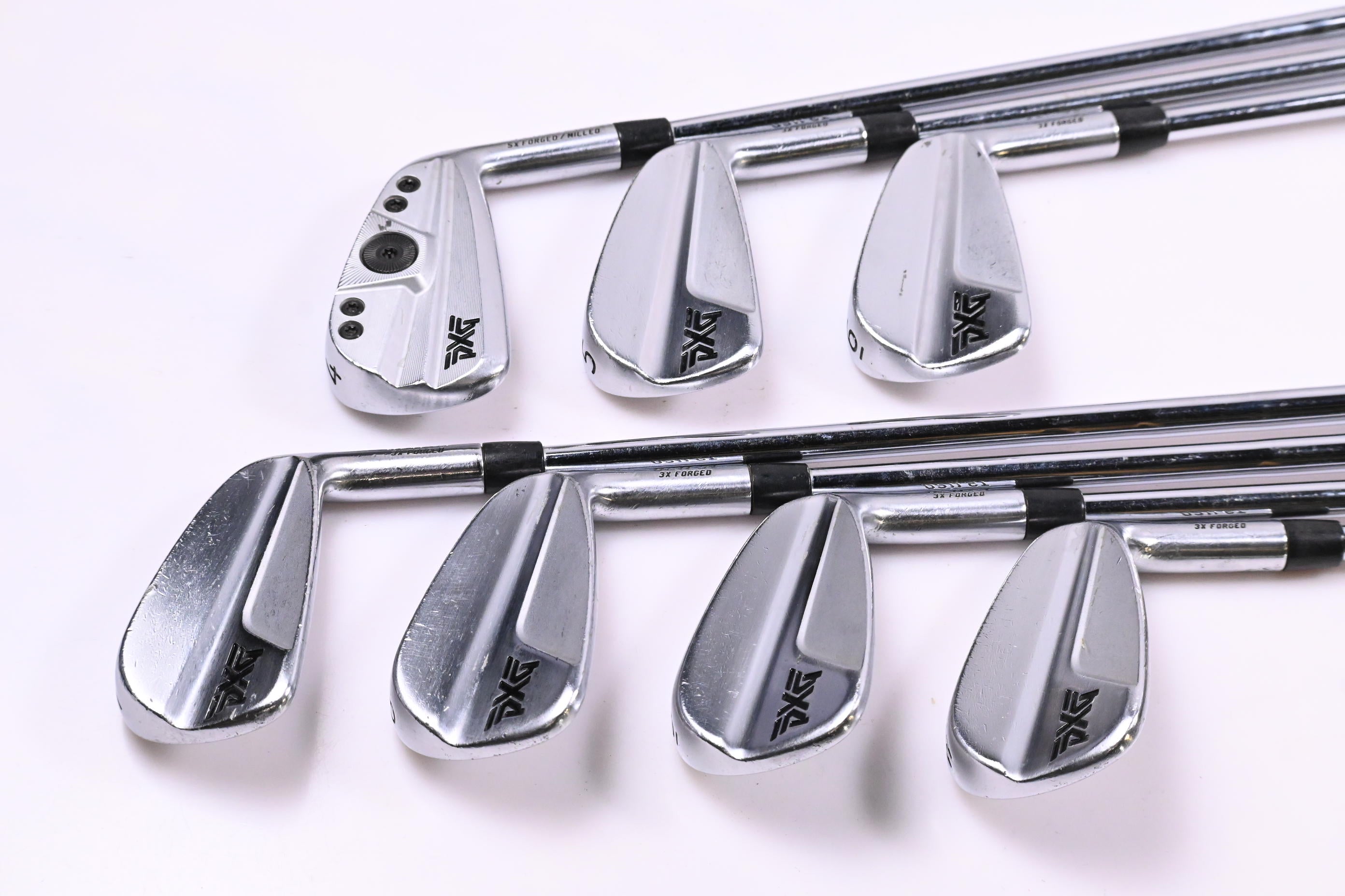 PXG 0311 T Gen4/0211 ST Irons / 4-PW / Stiff Flex KBS $-Taper 120 Shafts