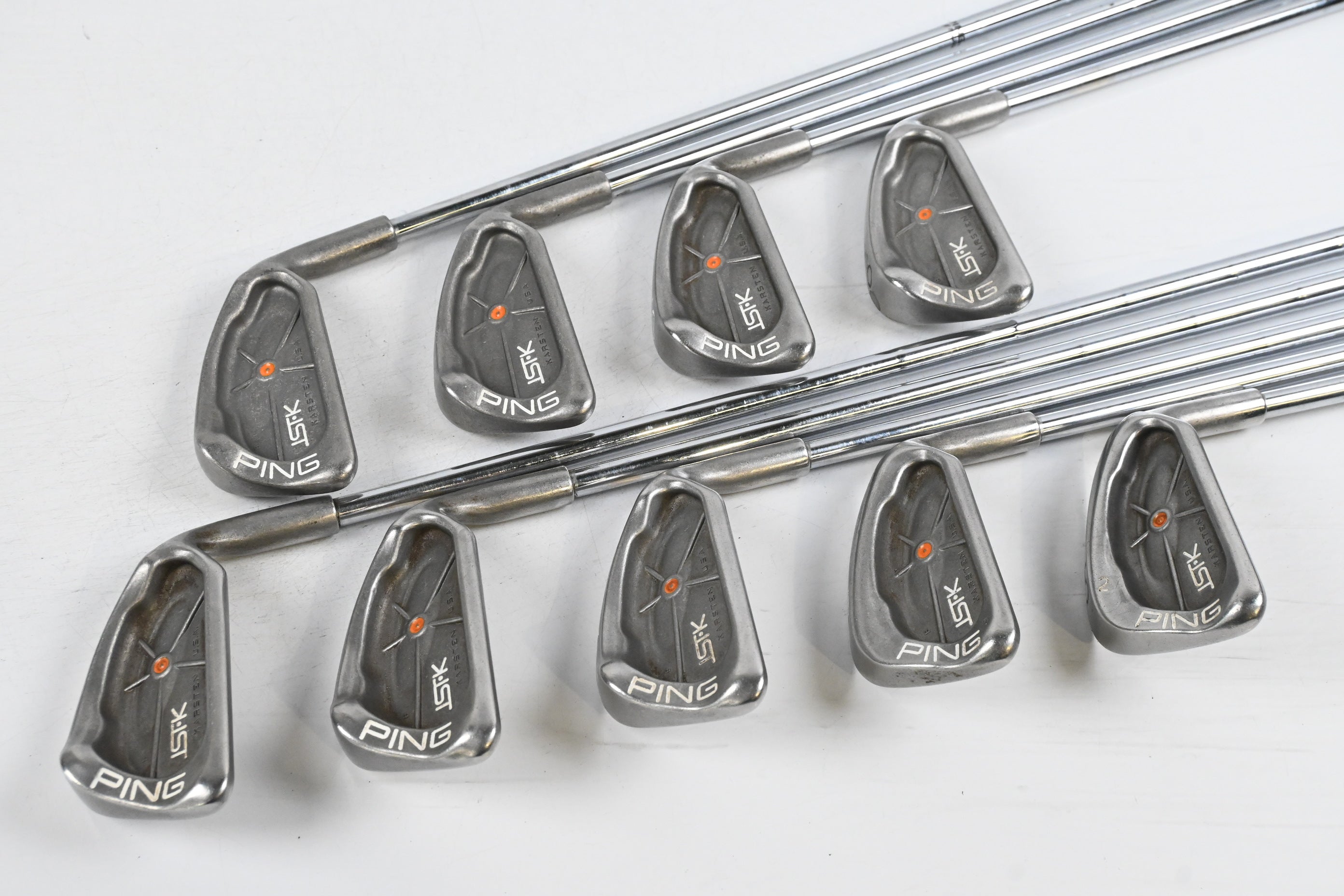 Ping ISI-K Irons / 3-PW+SW / Orange Dot / Stiff Flex Ping JZ Shafts