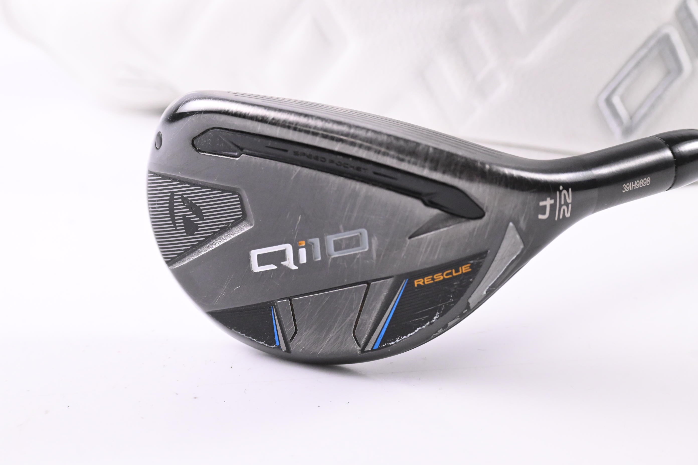 Taylormade Qi10 #4 Hybrid / 22 Degree / Stiff Flex HZRDUS GEN4 Black 90 Shaft