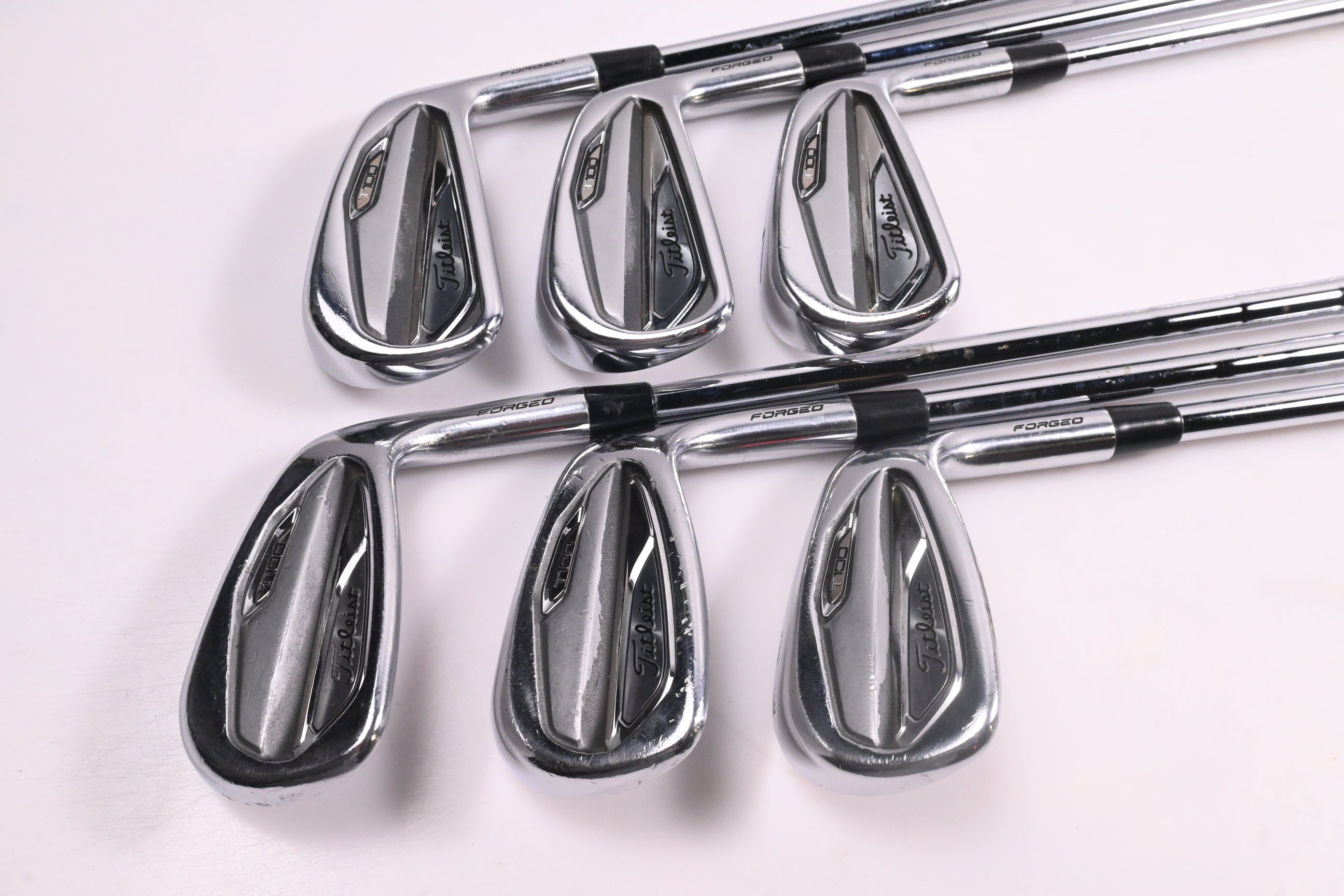 Titleist T100 2019 Irons / 5-PW / Stiff Flex KBS $-Taper Lite 100 Shafts