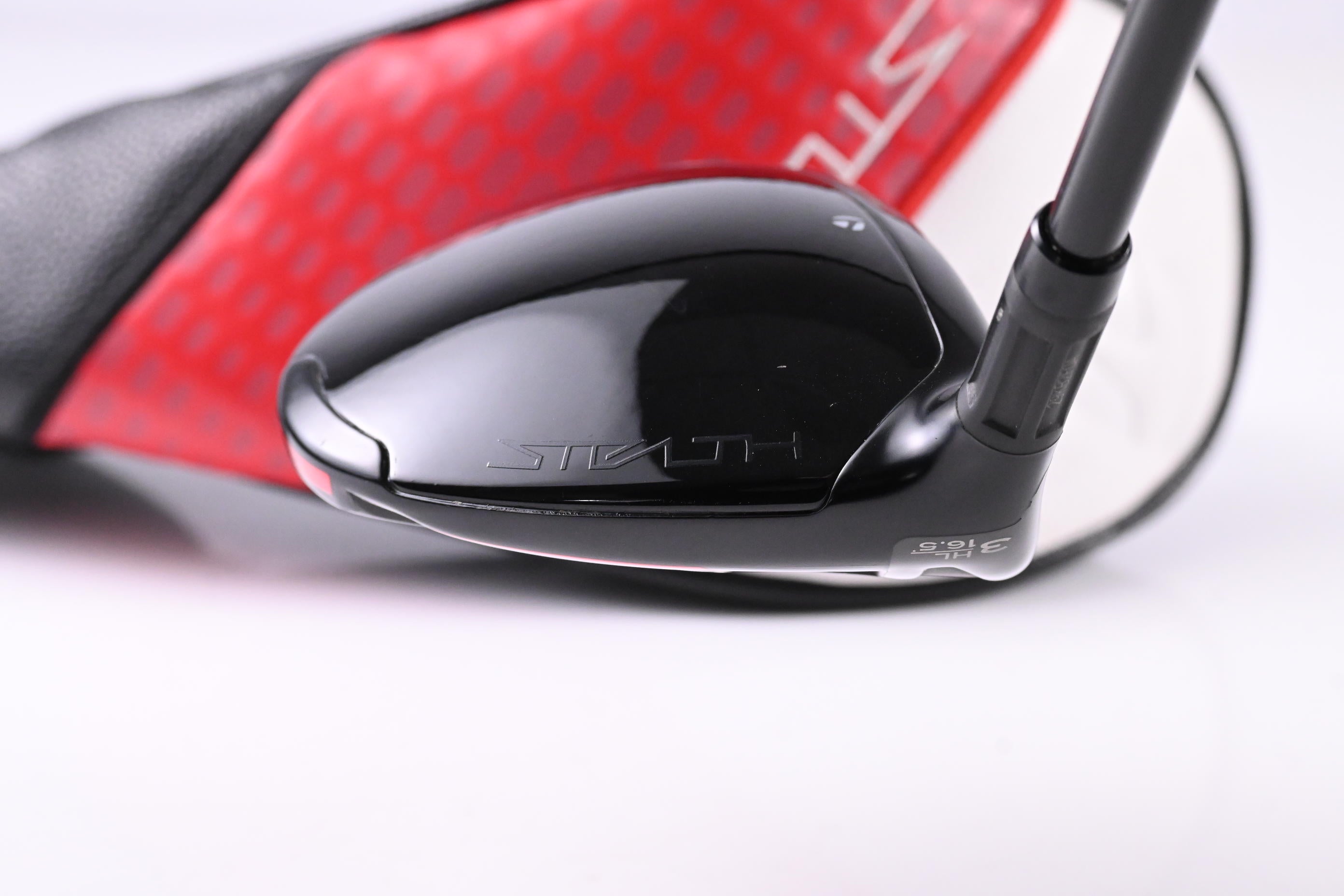 Left Hand Taylormade Stealth 2 #3HL Wood / 16.5 Degree / Stiff Flex Ventus TR