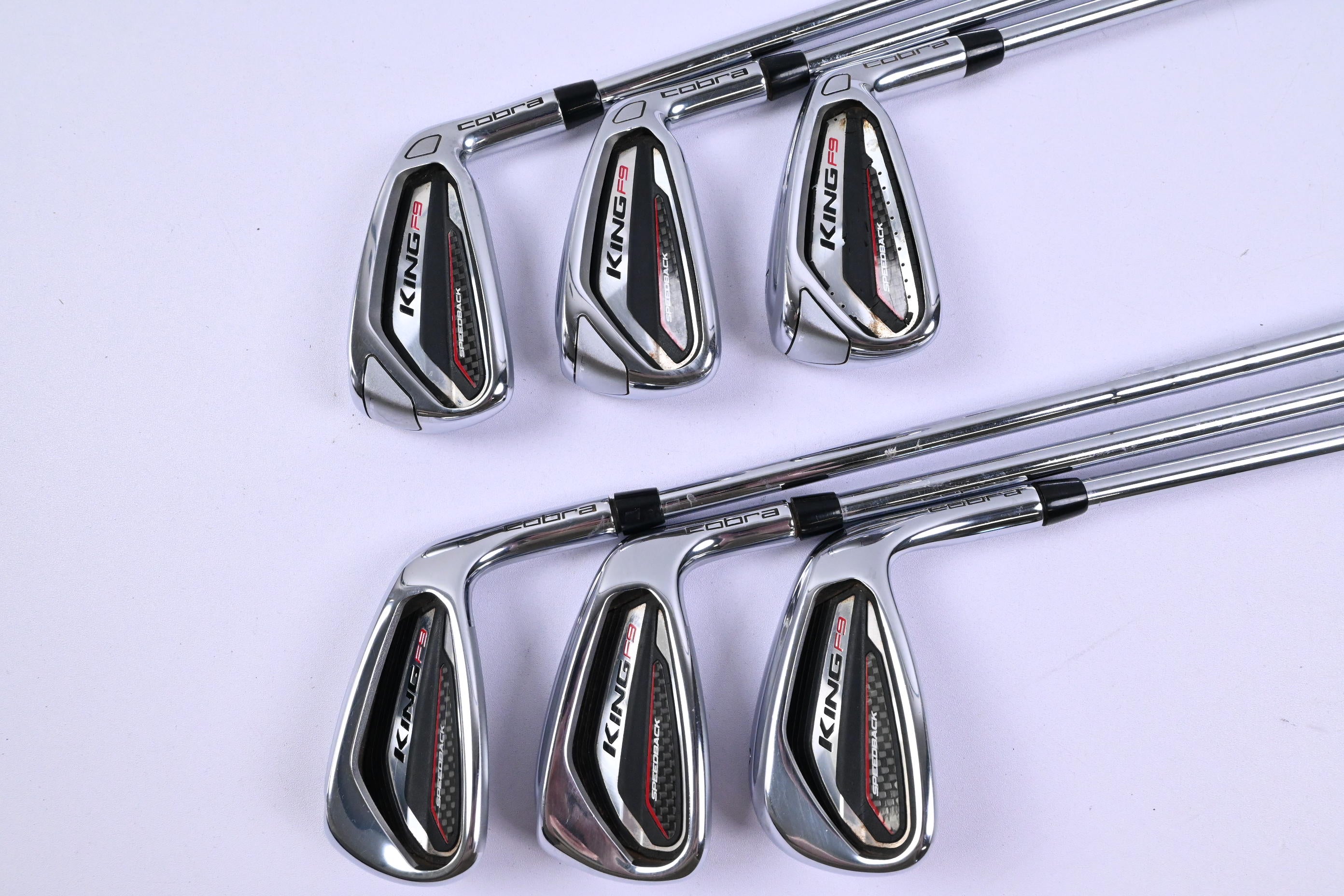 Cobra King F9 Irons / 5-PW / Stiff Flex KBS Tour 90 Shafts