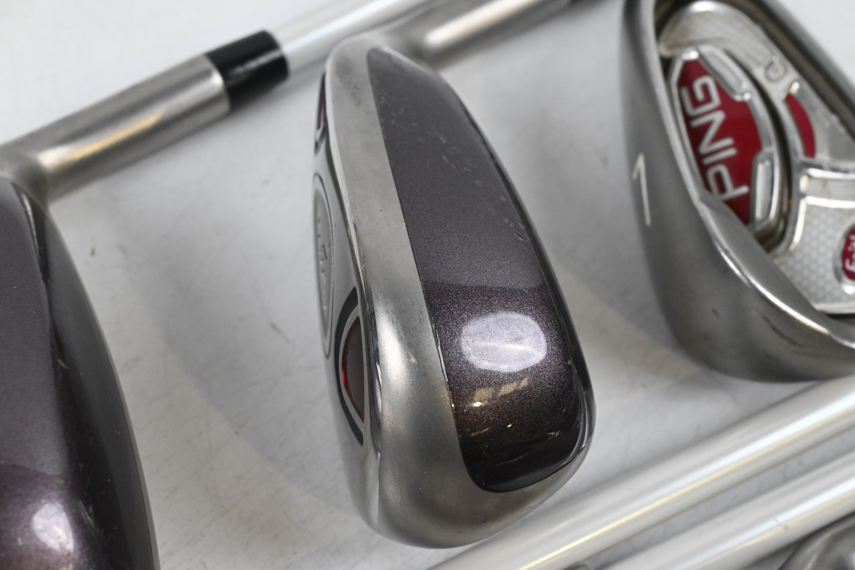 Ladies Ping Faith Hybrid Combo Irons / 5-6H+7-PW+SW / Red Dot / Ladies Flex Ping