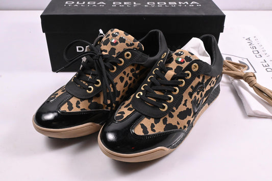 Ladies Duca Del Cosma Aviva Shoes / Size UK 4 / Sand, Black