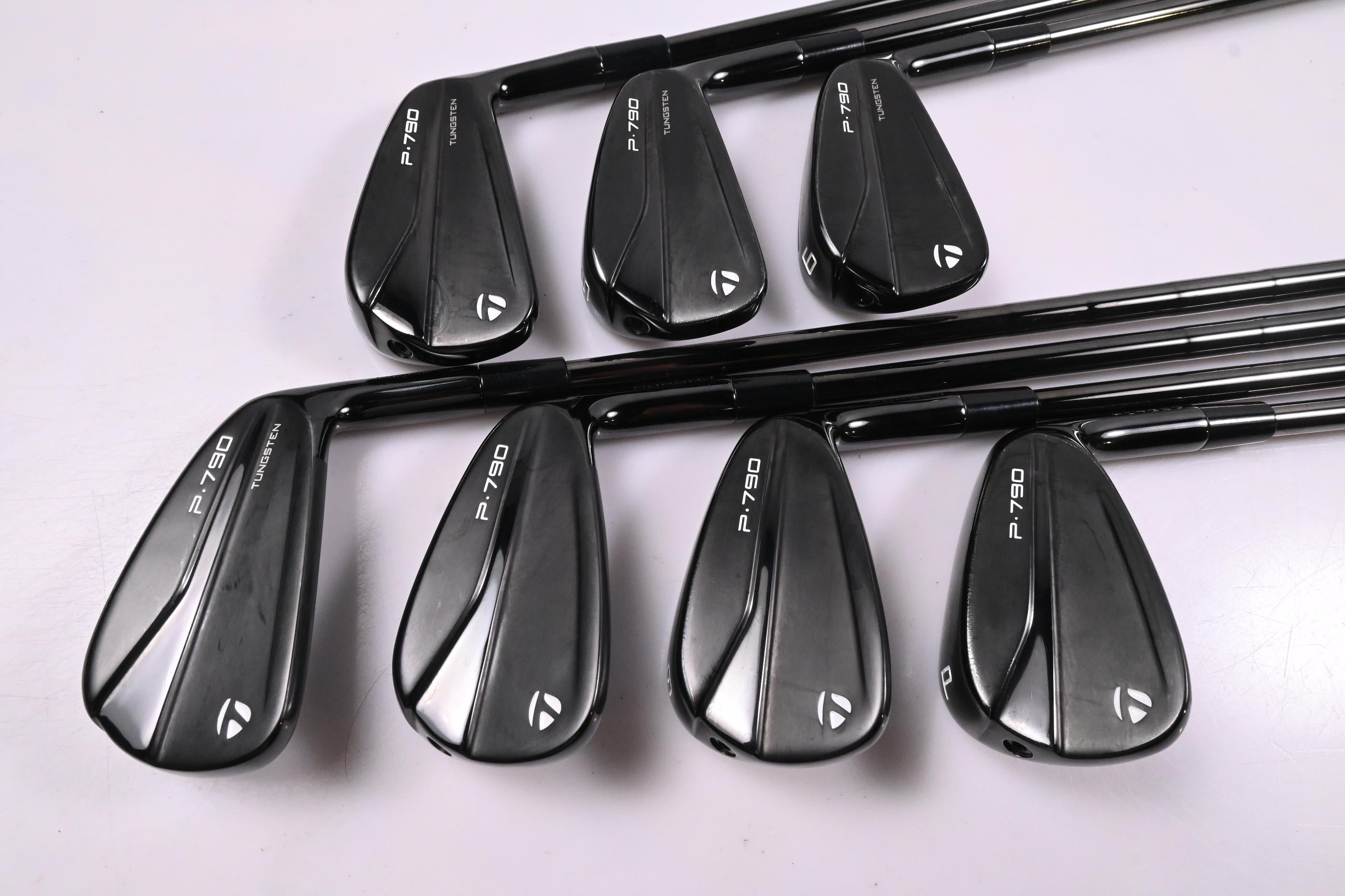 Taylormade P790 Phantom Black Irons / 4-PW / Stiff Flex KBS Tour Lite Shafts