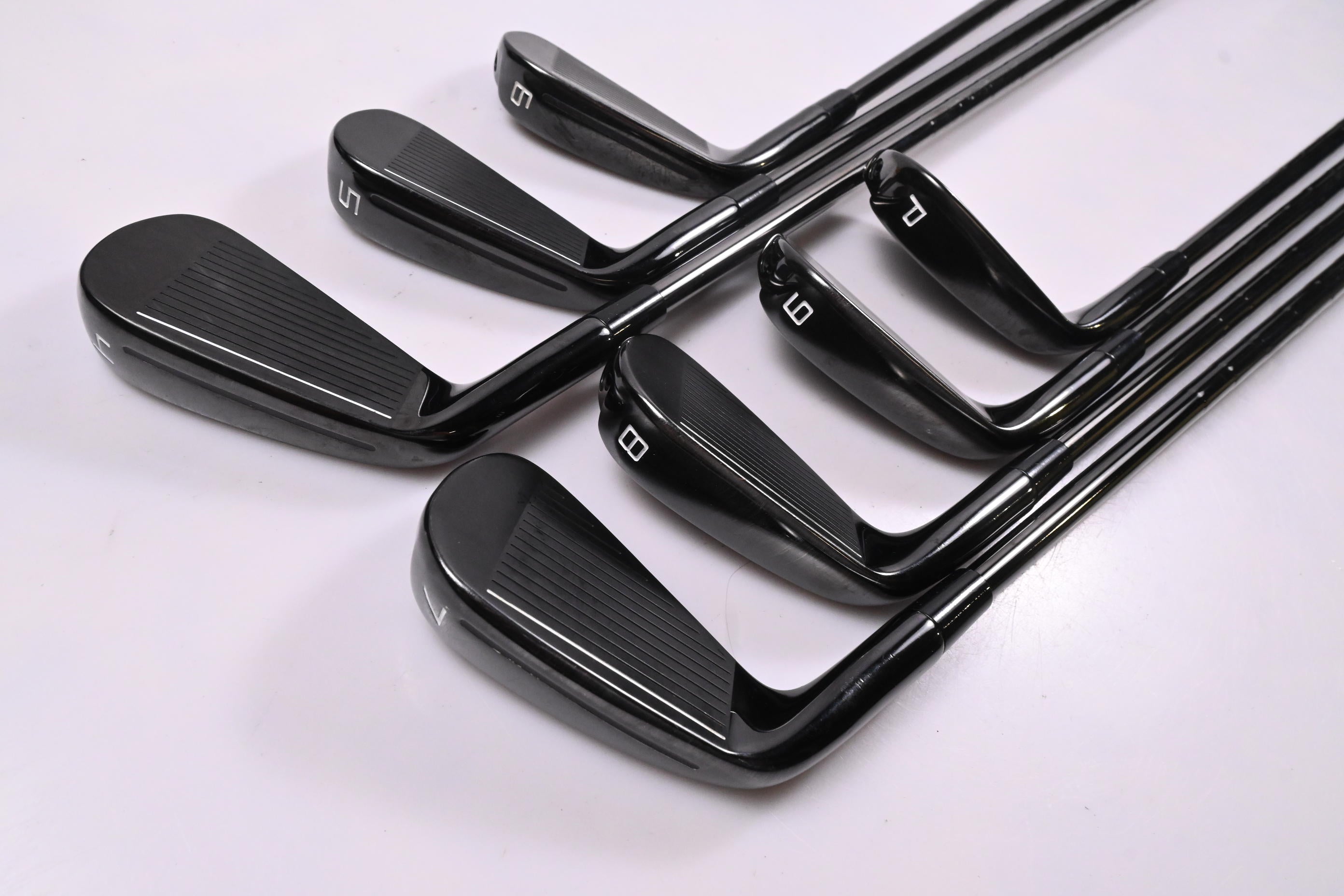 Taylormade P790 Phantom Black Irons / 4-PW / Stiff Flex KBS Tour Lite Shafts