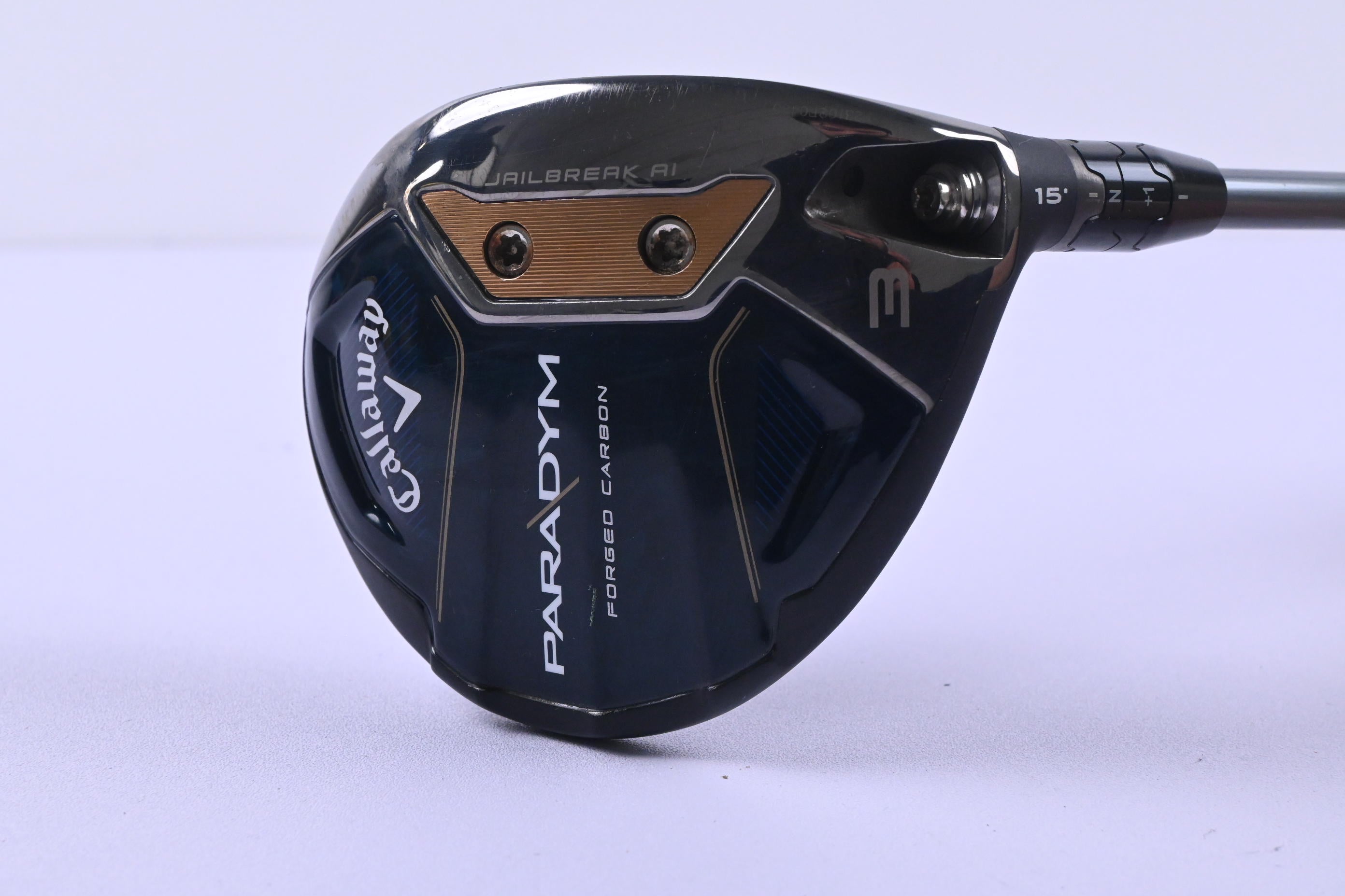 Callaway Paradym #3 Wood / 15 Degree / Stiff Flex HZRDUS Gen4 Silver 60 Shaft