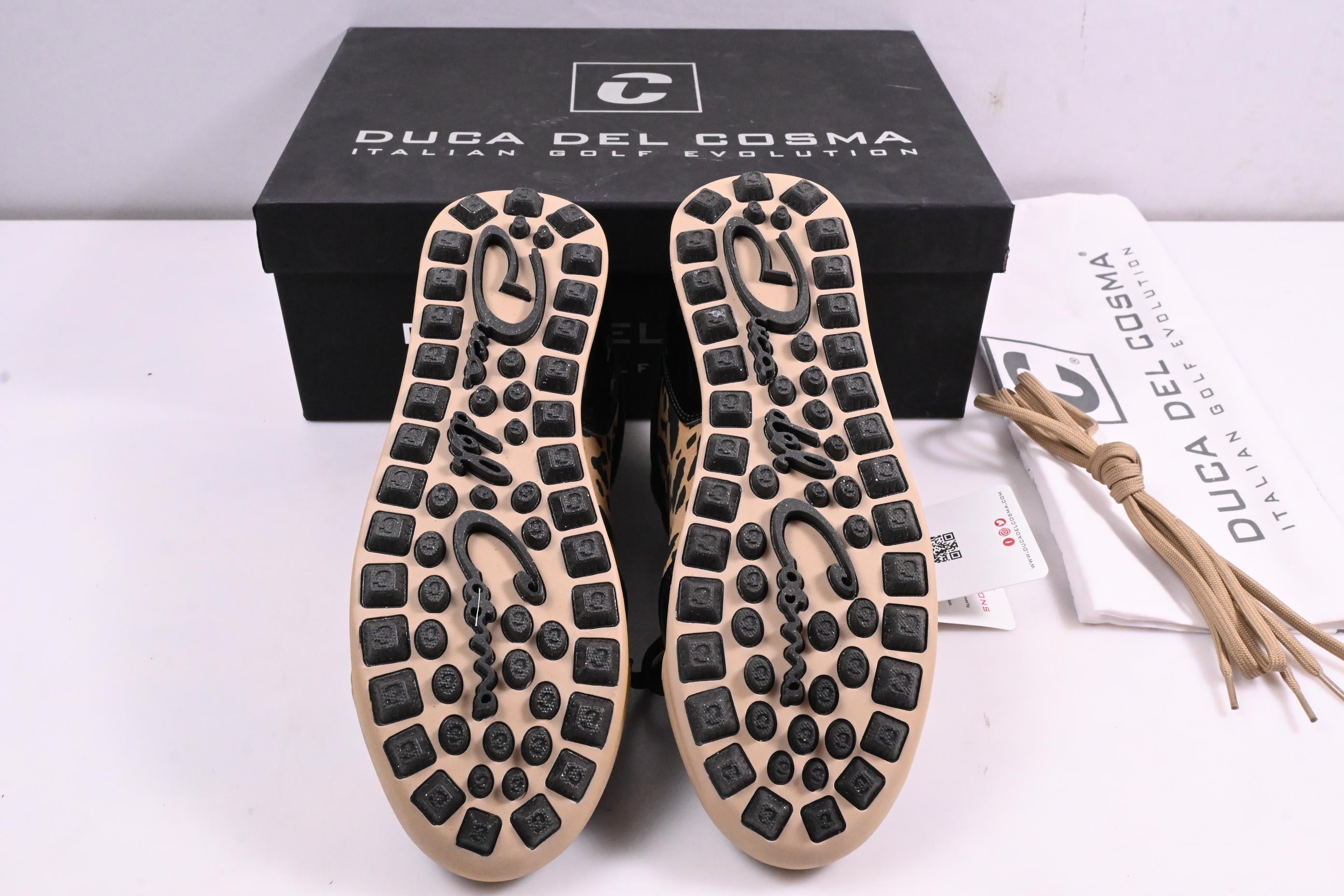 Ladies Duca Del Cosma Aviva Shoes / Size UK 4 / Sand, Black