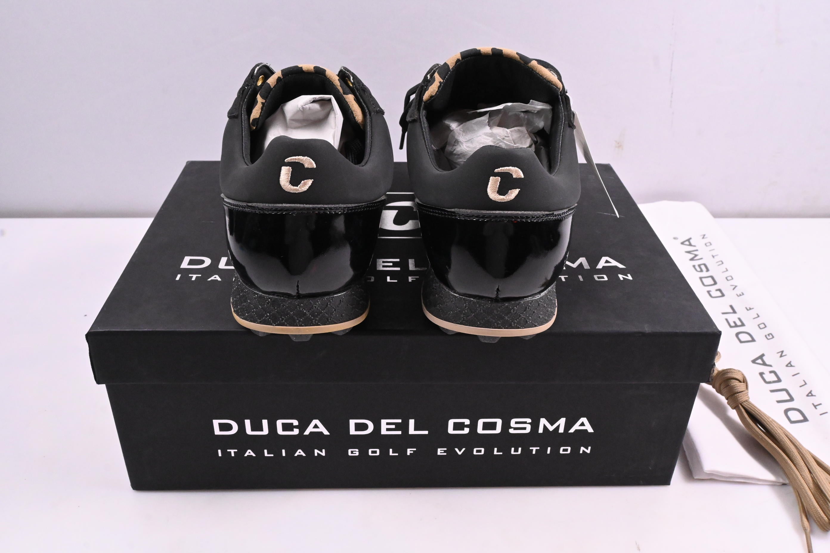 Ladies Duca Del Cosma Aviva Shoes / Size UK 4 / Sand, Black